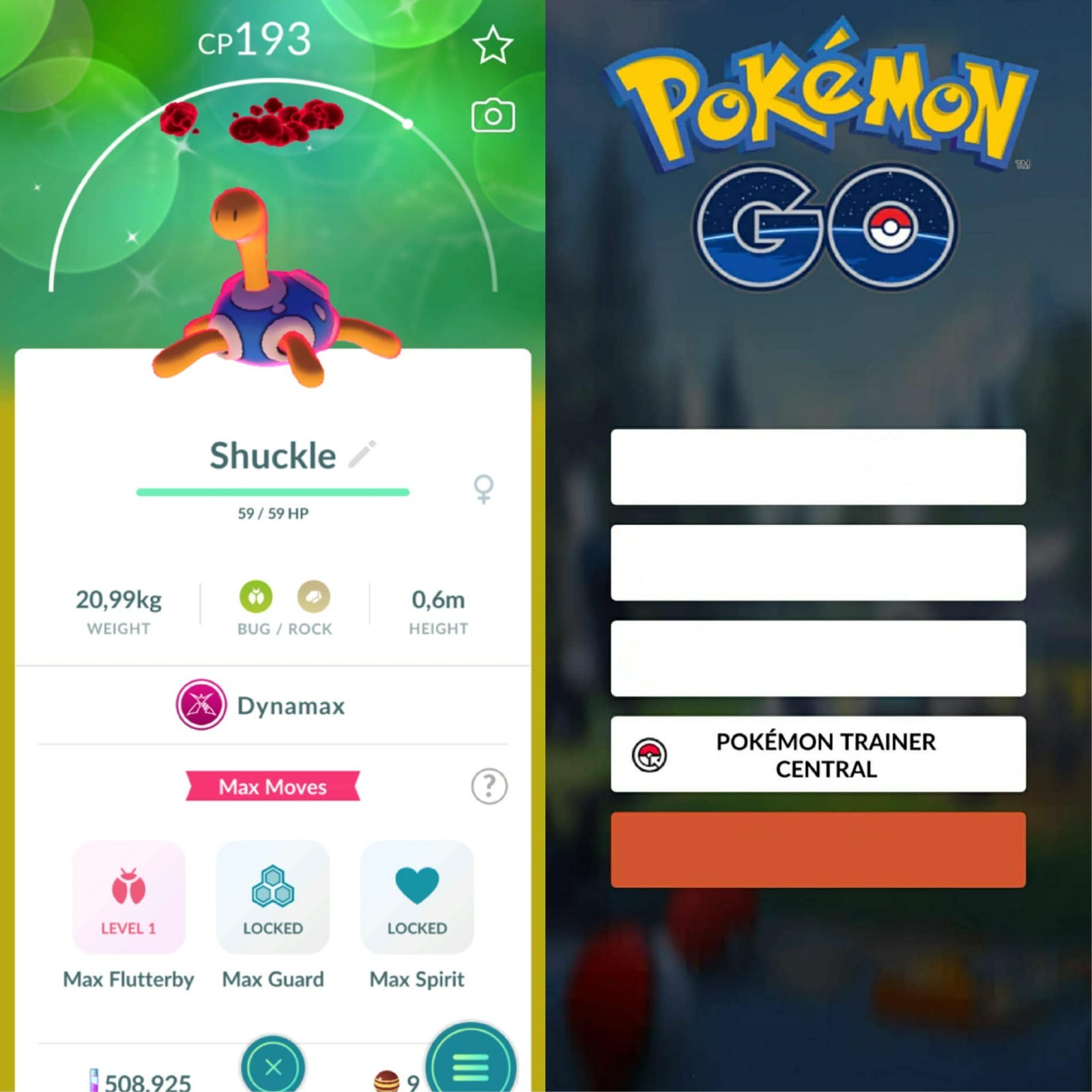 Pokémon Go | Shiny Dynamax Shuckle ✨ Mini PTC 80k Stardusts