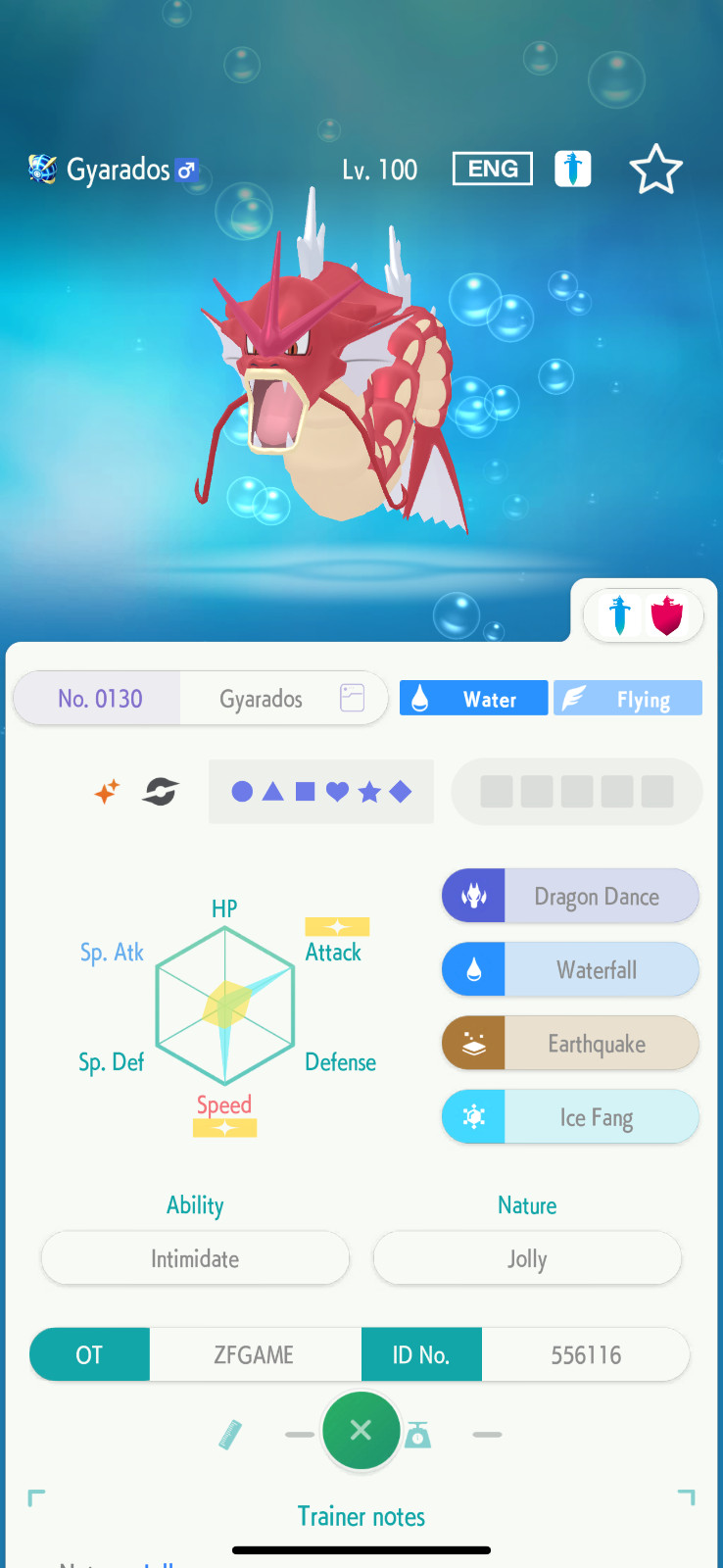 ✨6IV SHINY Gyarados + EVS🚀 POKEMON HOME✨Champions✨Online delivery⚡