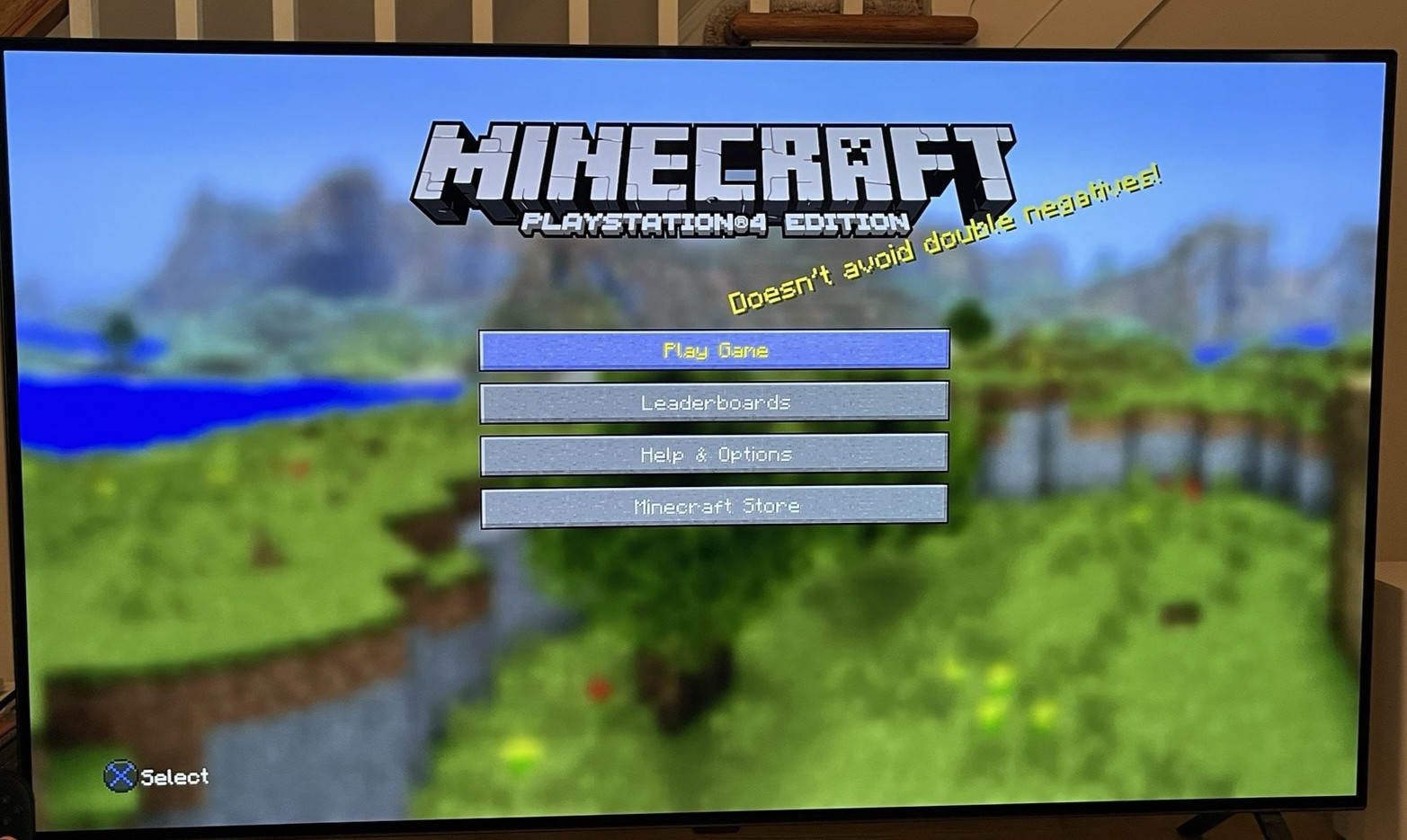Minecraft Playstation 4 Edition Sony PS4 2014 Cleaned, Tested & Working!