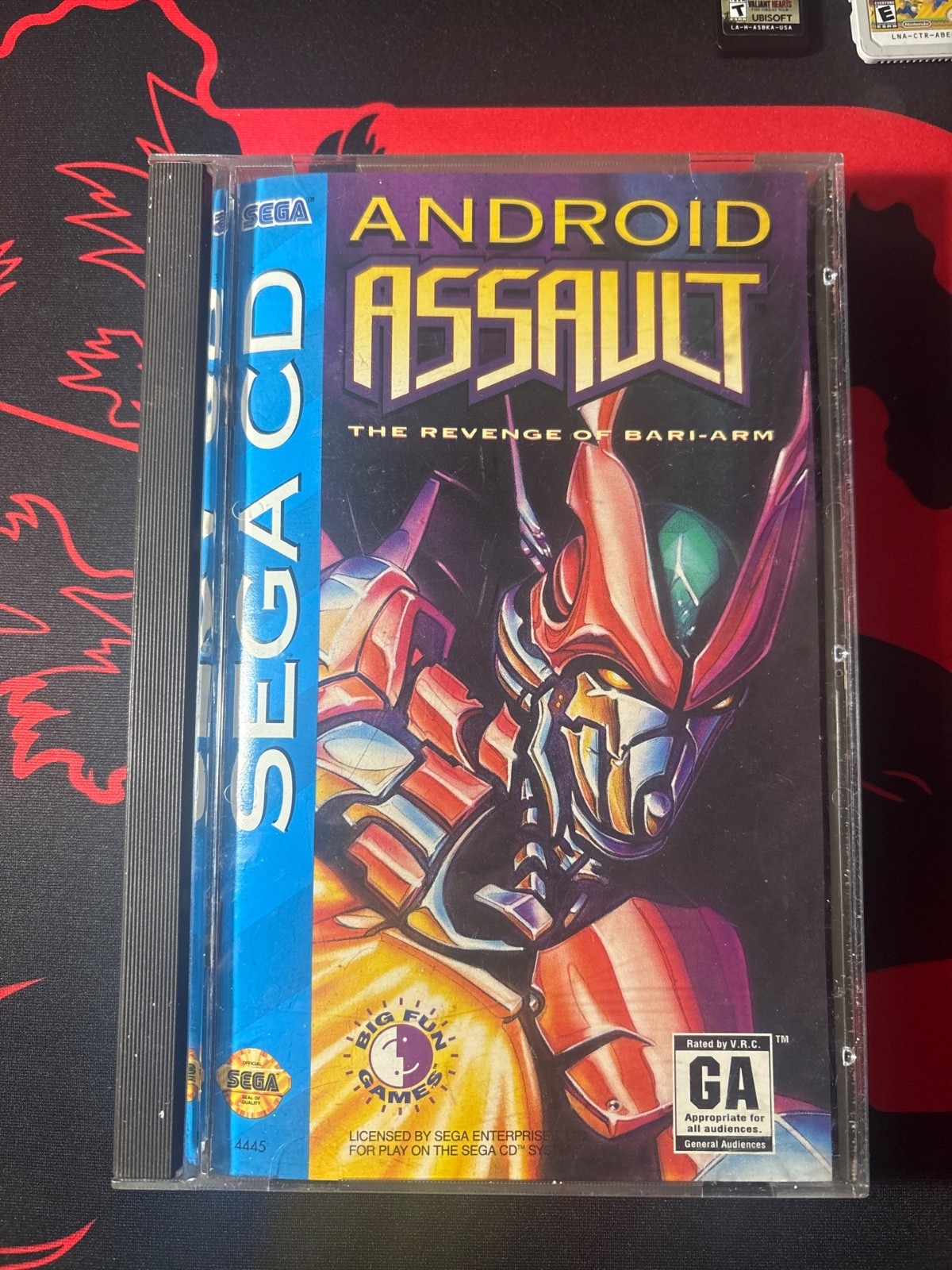 Android Assault: The Revenge of Bari-Arm Sega CD 1994 Complete