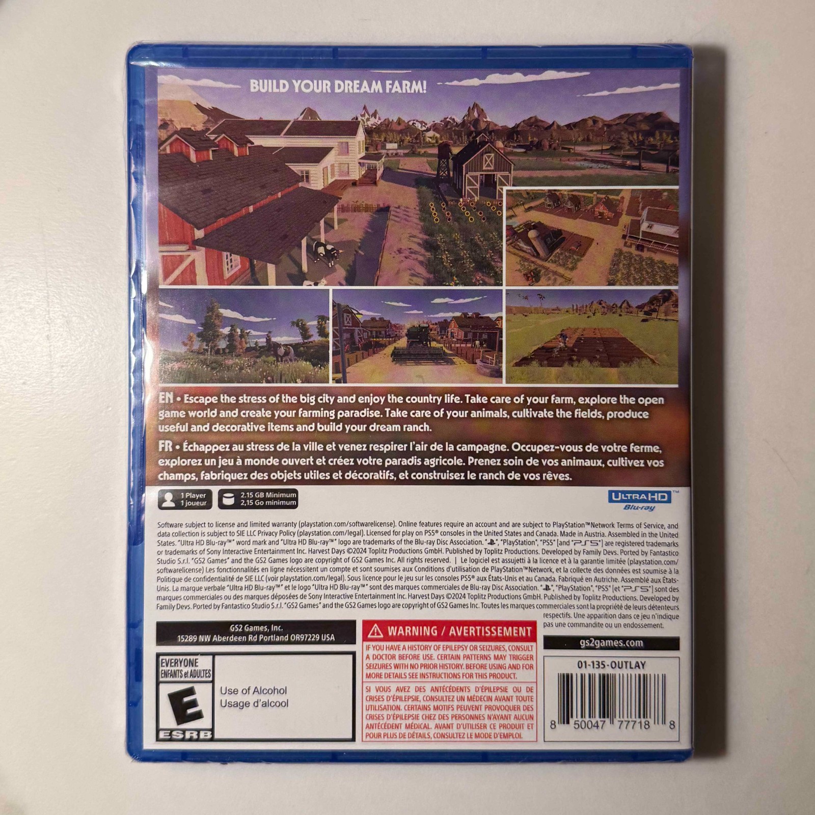 Harvest Days | PS5 | Lot #10 | NEW | Bundle 3+ Games & Save