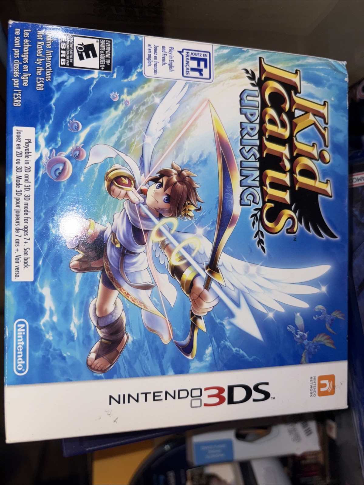 Kid Icarus Uprising Big Box (Nintendo 3DS, 2012) Stand Included
