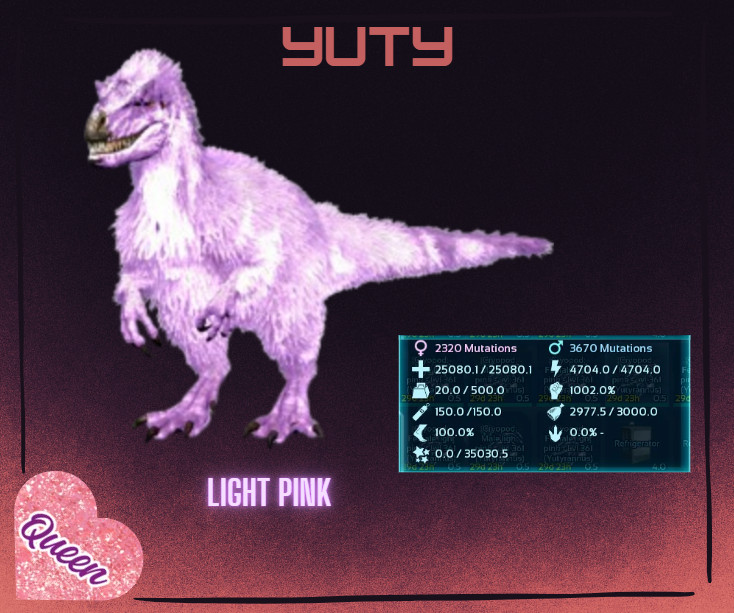 ARK Survival Ascended PvE ✅ Yuty | Yutyrannus – Colors! 👑 TOP 👑