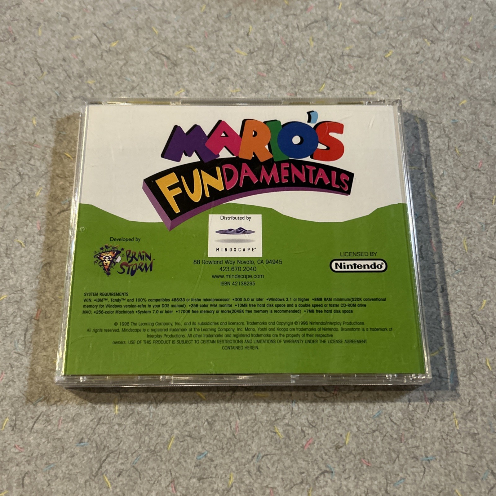 Mario’s Fundamentals (Windows PC /Mac, 1994) CIB