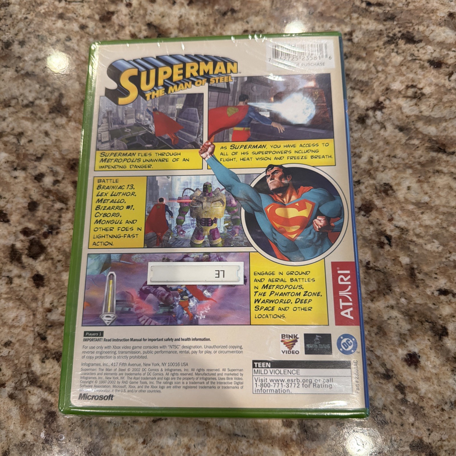 Superman The Man of Steel Microsoft Xbox Video Game Brand New Factory Sealed