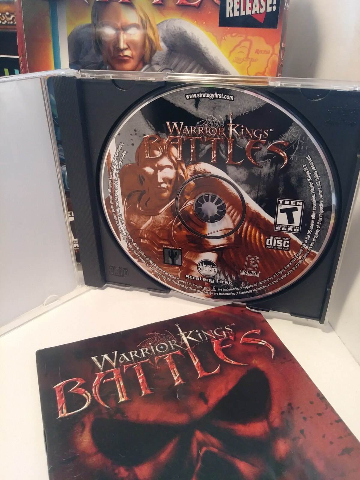Warrior Kings Battles Pc Window Vintage Video Gently Used Game Manual & Map