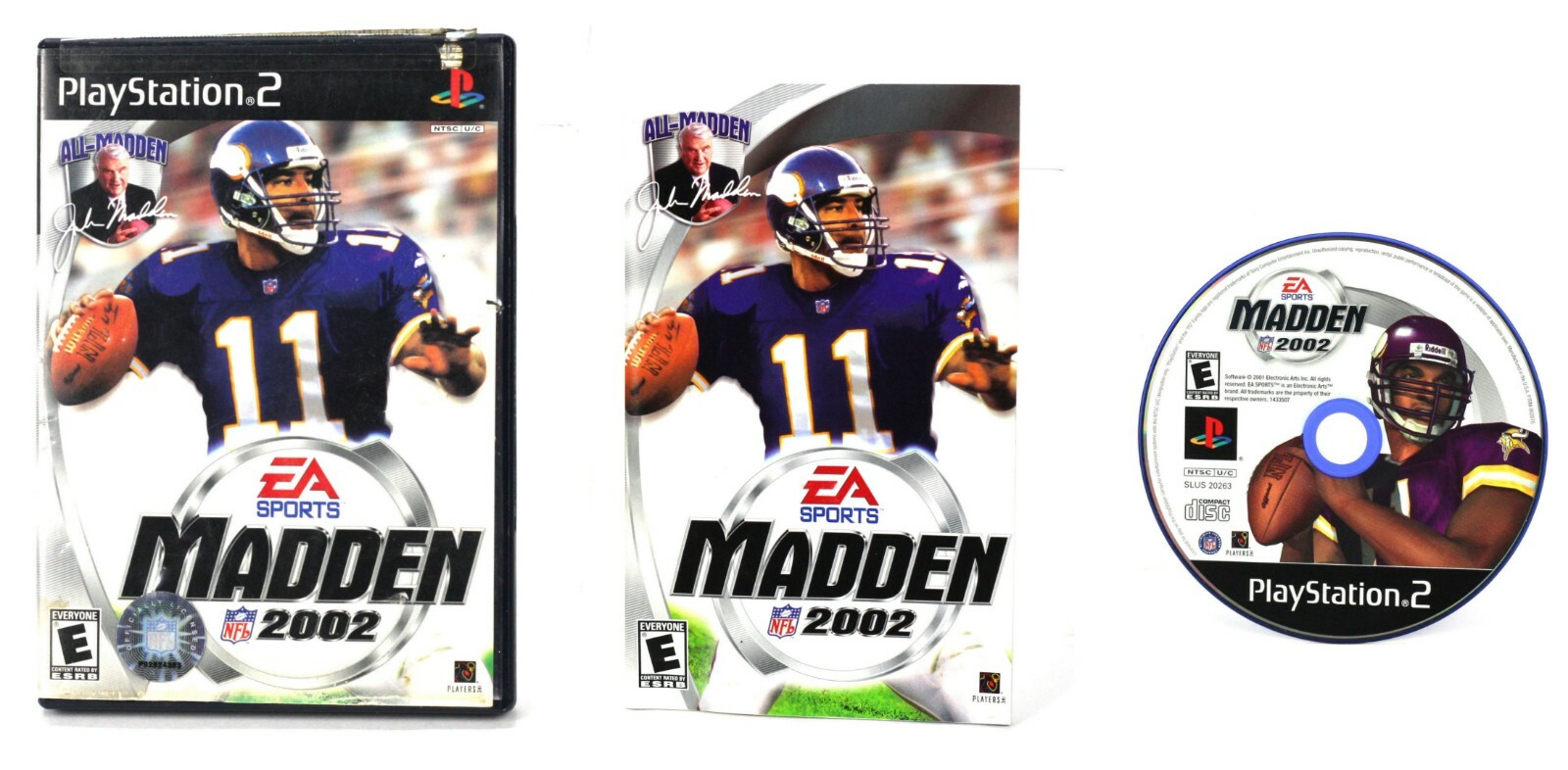 Madden NFL 2002 (Sony PlayStation 2, 2001) – Complete/CIB – Tested
