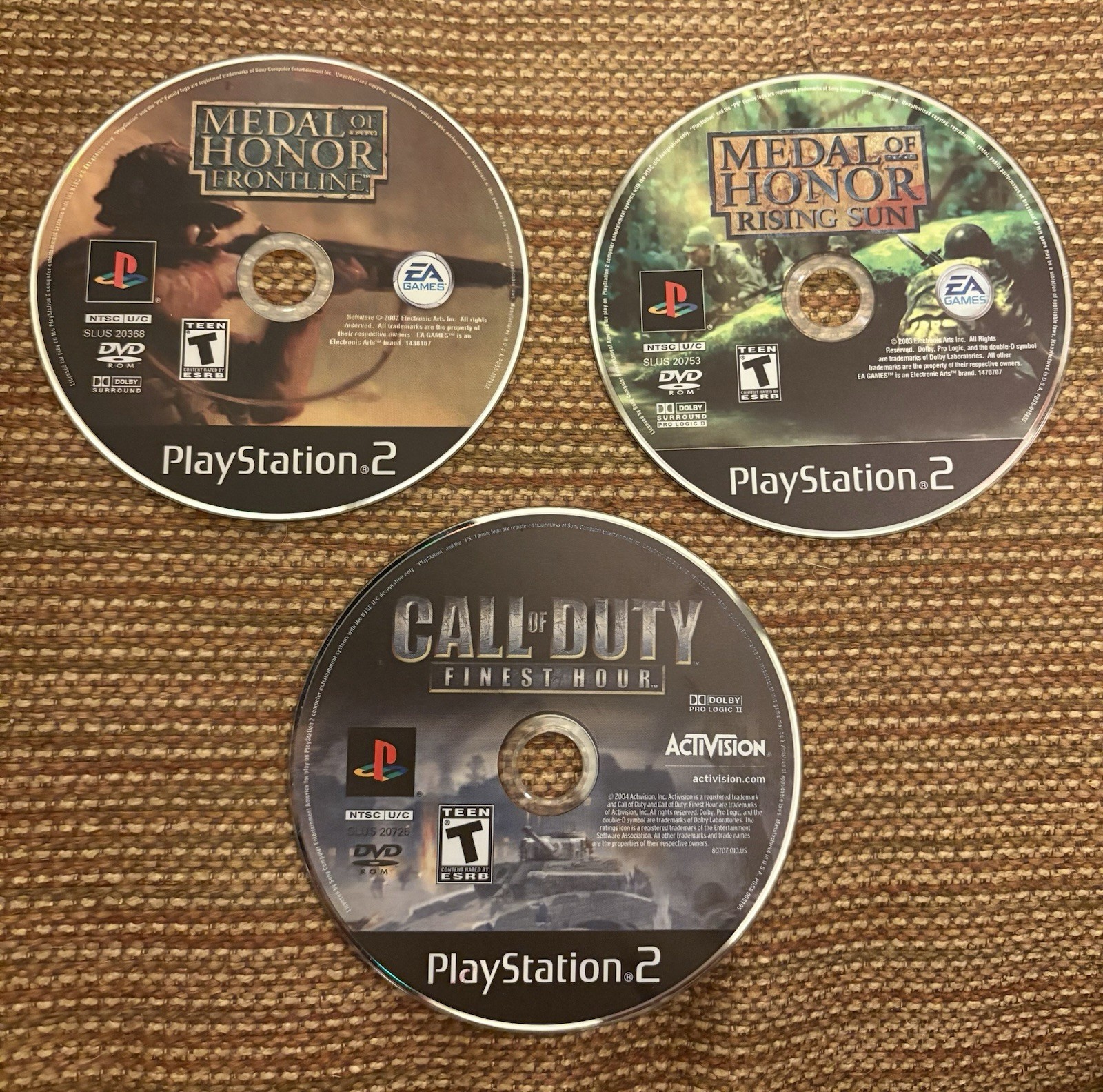 Ps2 War Bundle (Call of Duty, Medal of Honor)