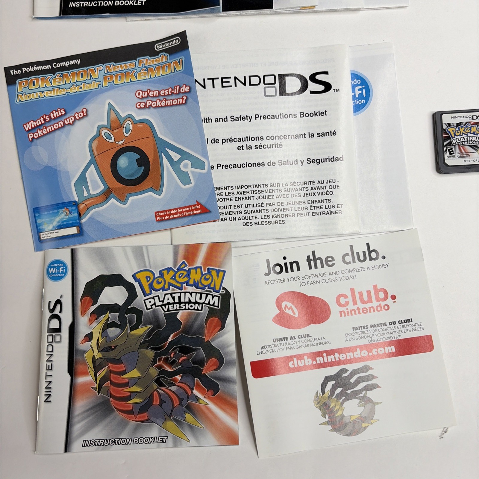CLEAN! Pokemon Platinum Diamond Pearl Bundle CIB 100% Complete Box Authentic DS