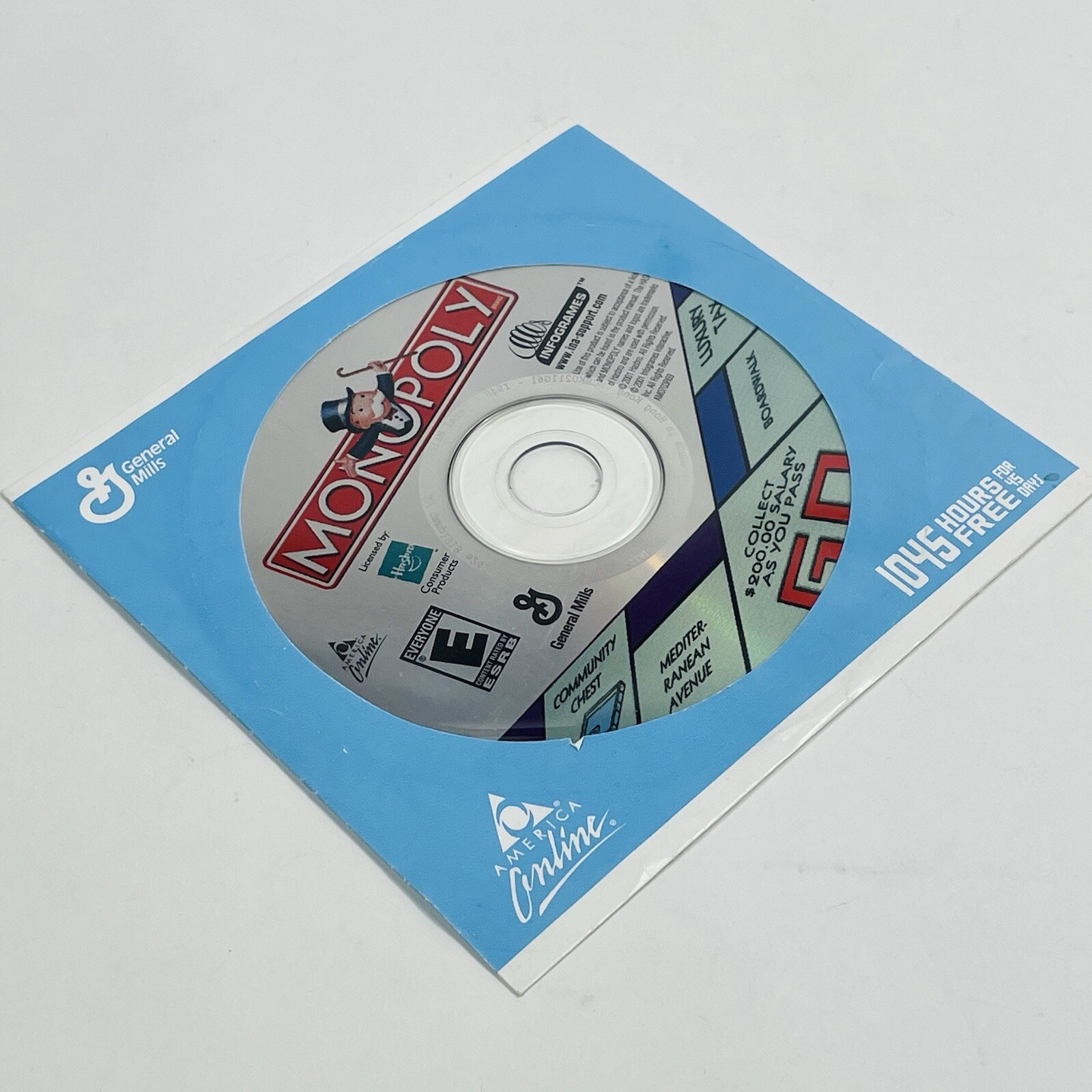 Monopoly General Mills America Online Promotional PC CD-ROM Software Video Game