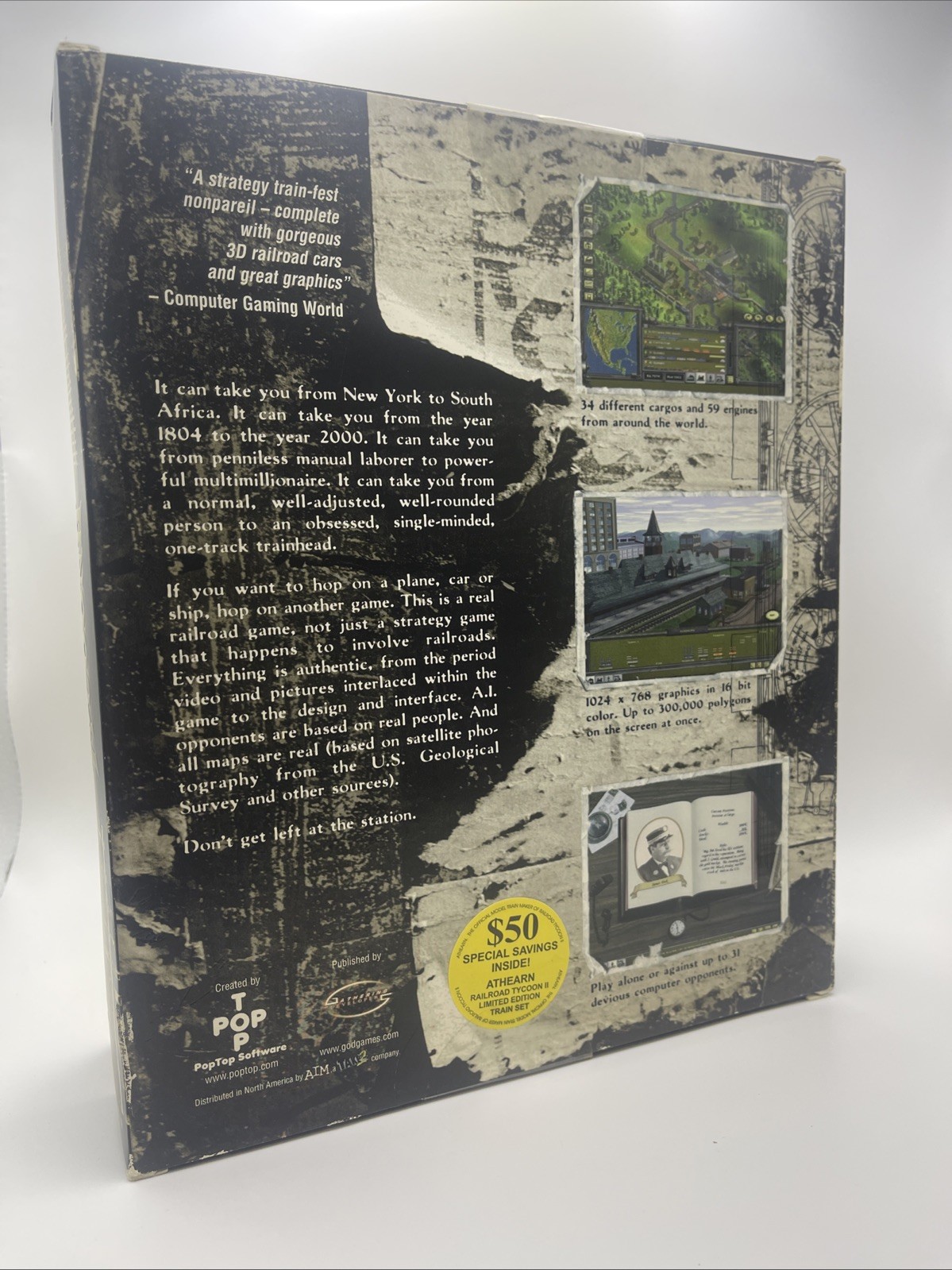 Railroad Tycoon II – PC Big Box Strategy Game / Sim – New See Desc
