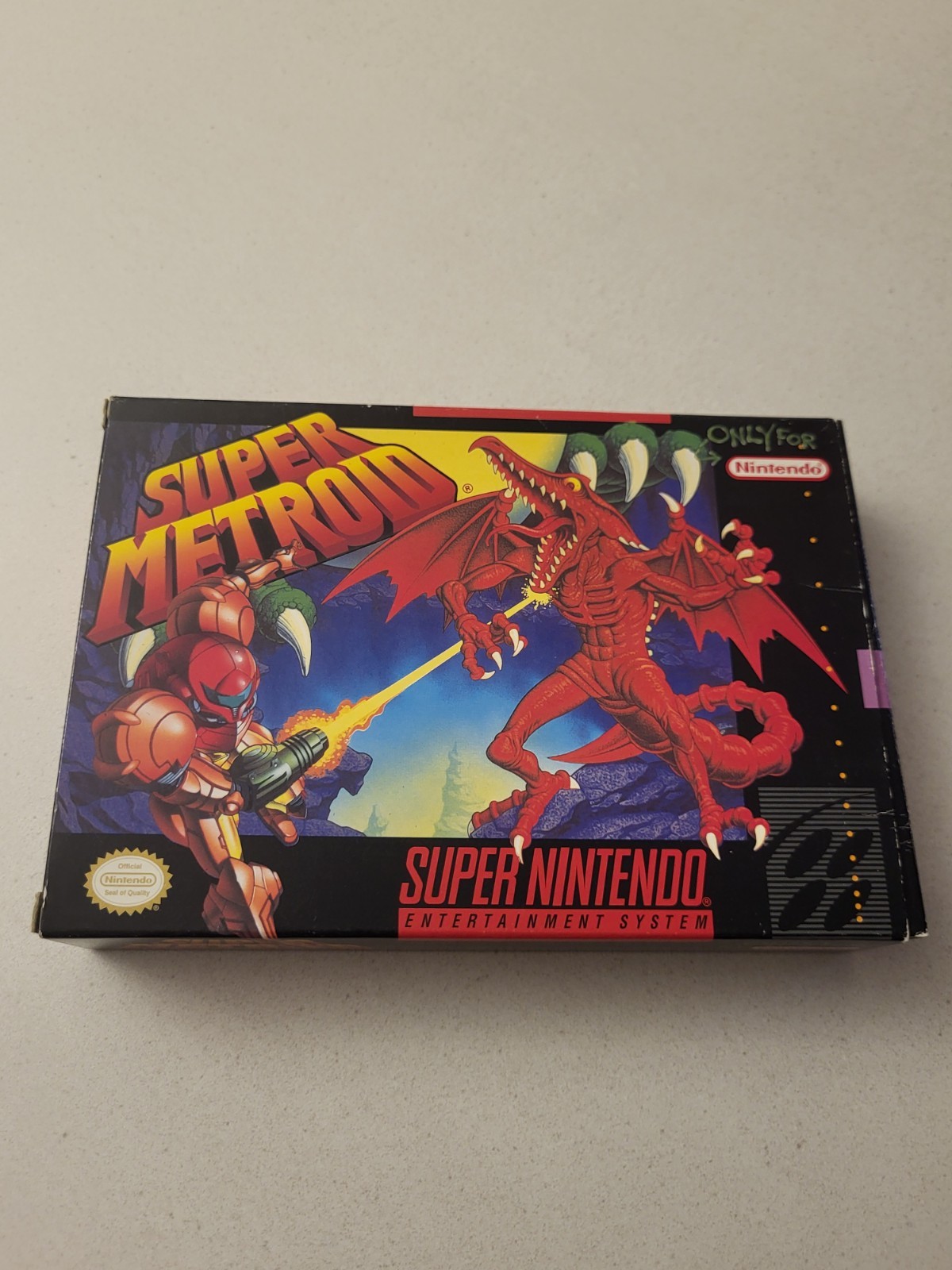 Super Metroid SNES CIB Complete SNS-RI-USA Manual All Inserts VG+