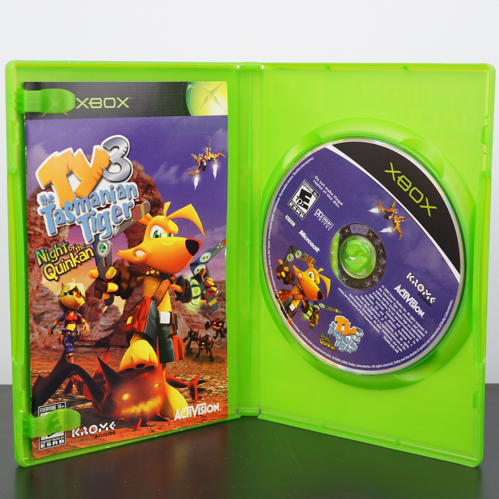 Ty the Tasmanian Tiger 3: Night of the Quinkan (Xbox, 2005) Complete! Tested!