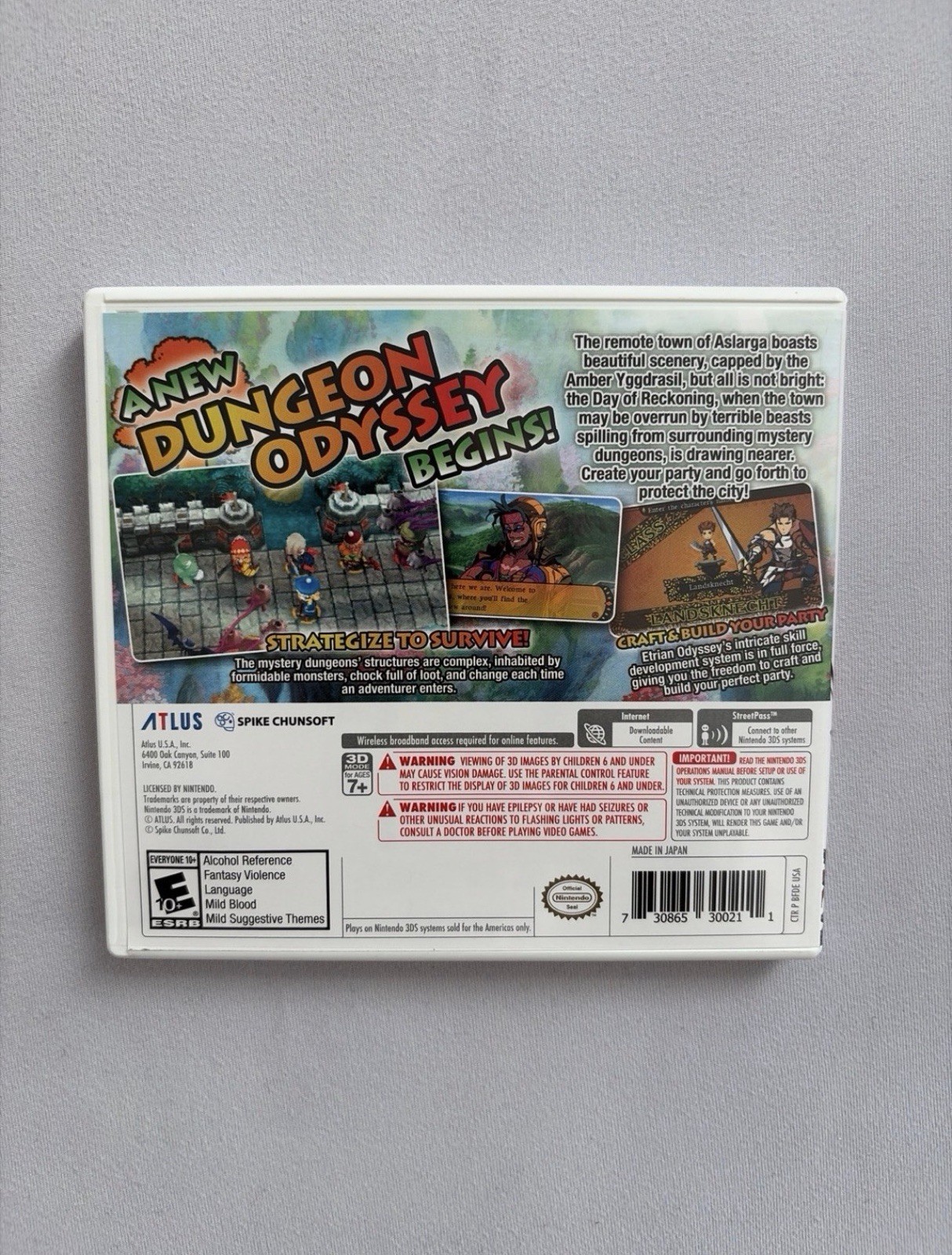 Etrian Mystery Dungeon (Nintendo 3DS, 2015)