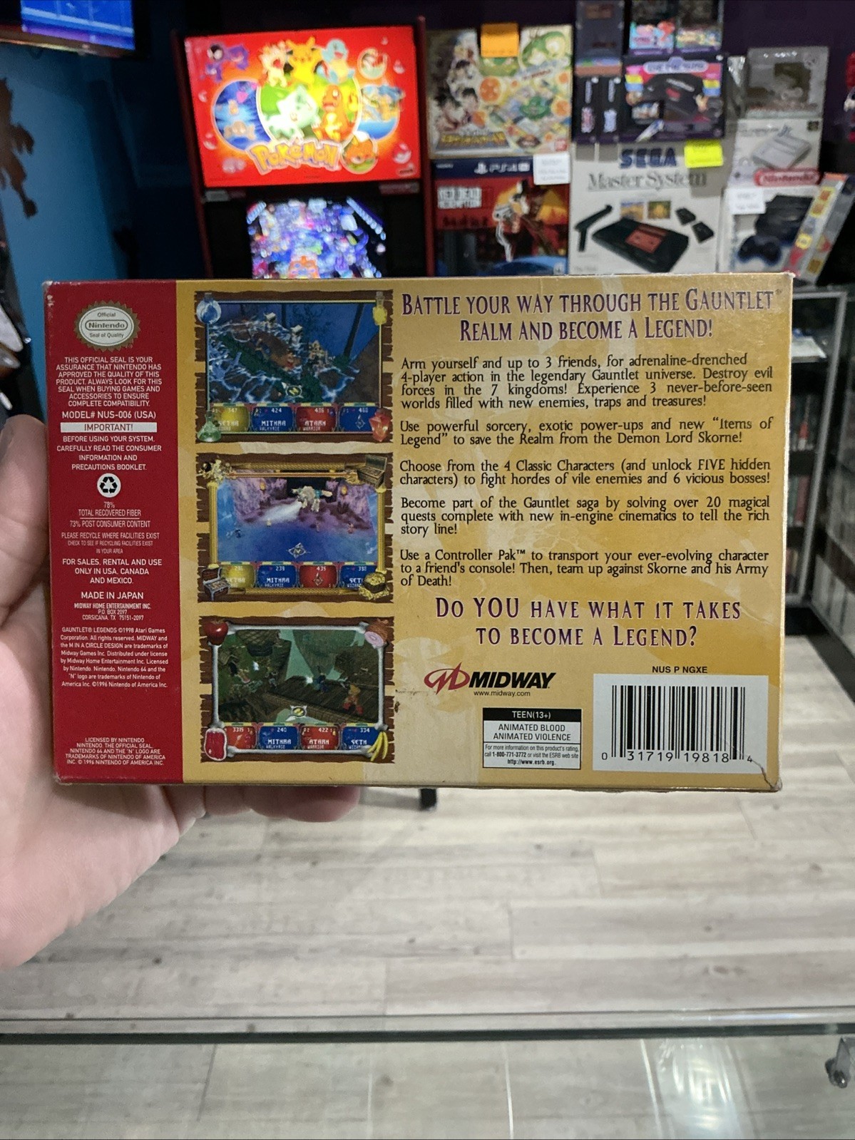Gauntlet Legends * Box, Manual And Cart Damage * – Nintendo 64 N64 – CIB Tested