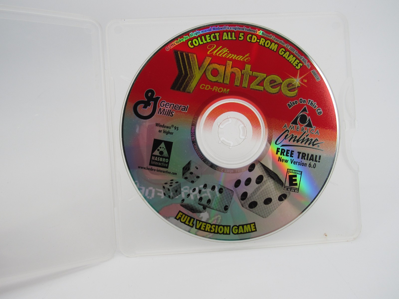 General Mills Ultimate Yahtzee Hasbro CD-ROM PC 1996 DISC ONLY
