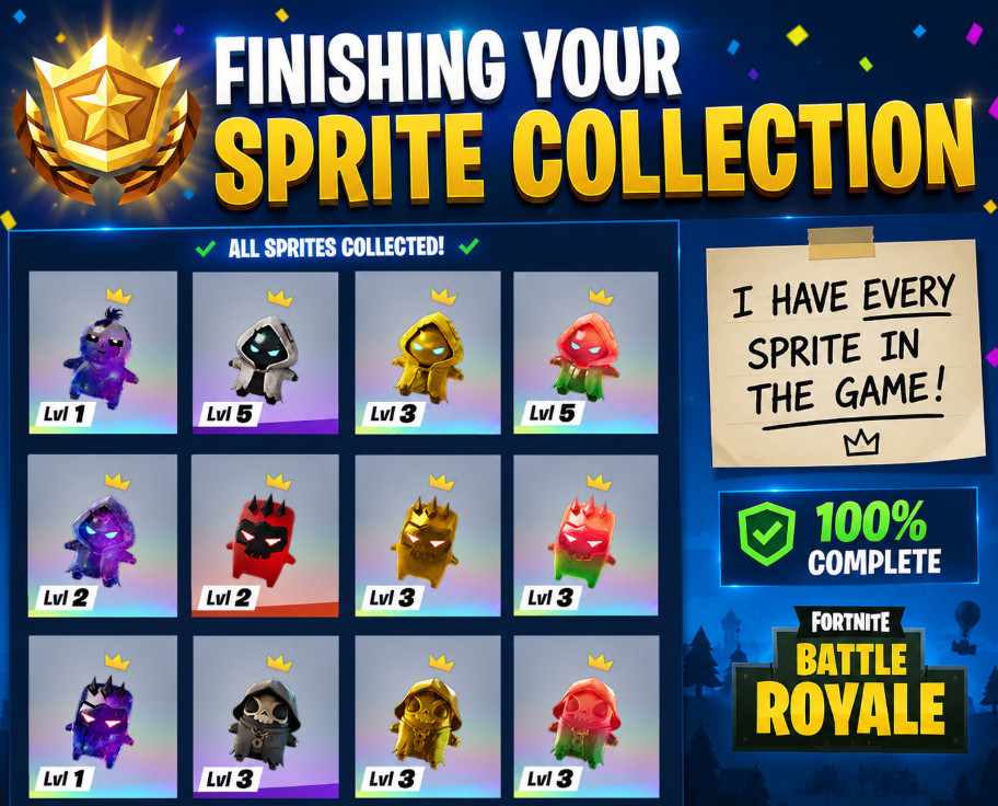 Finishing your sprite collection of any amount of sprites. MESSAGE BEFORE BUYING