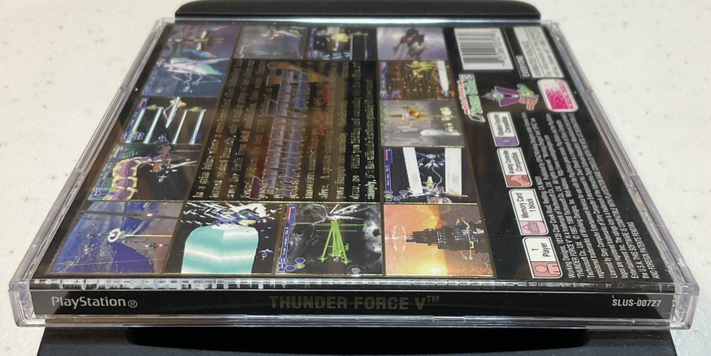 Thunder Force V: Perfect System (Sony PlayStation 1, 1998) Complete!