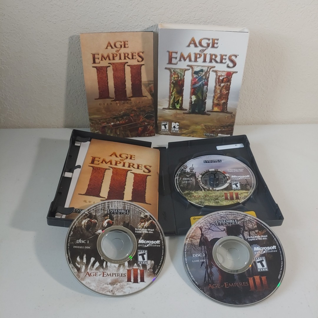 Lot Of 5 PC Games Age of Mythology, Titans Expansion Age Of Empires 3, Ghost Rec