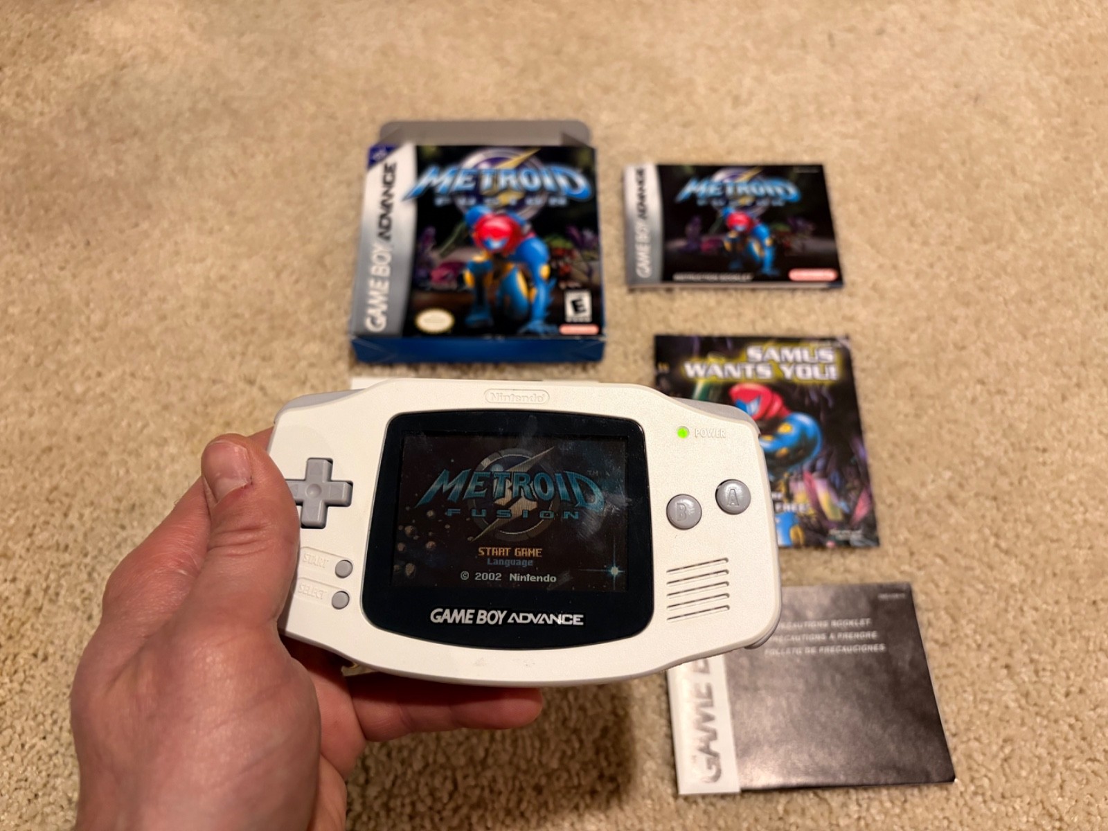 Metroid Fusion – Nintendo Game Boy Advance GBA – Complete CIB – Tested
