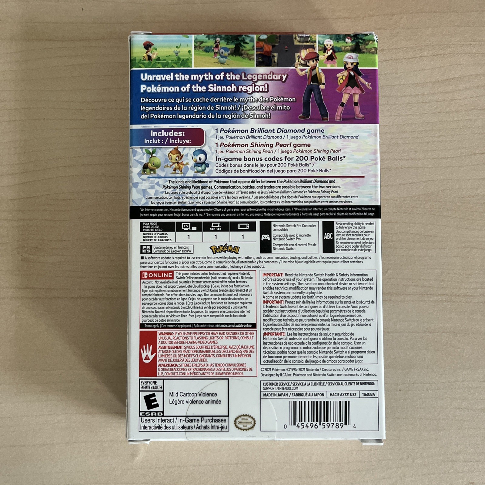 🔥Pokemon Brilliant Diamond & Shining Pearl Double Pack Nintendo Switch