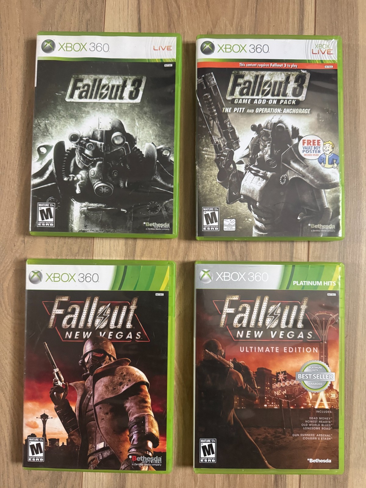 Xbox 360 Fallout Bundle – Fallout 3 and Add-On Pack, Fallout New Vegas Ultimate