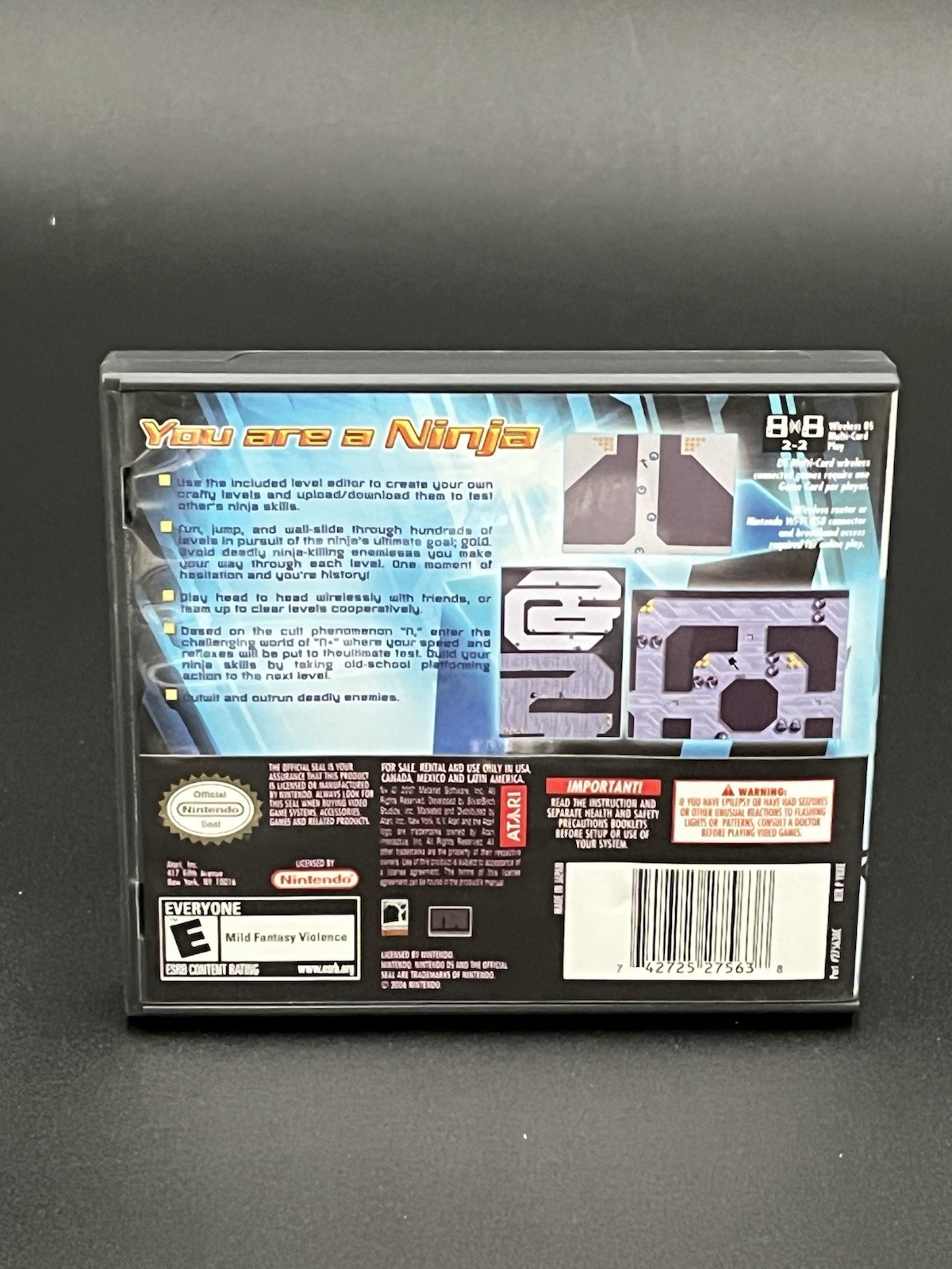 Atari N+ Nintendo DS 2008 Manual Included Multiplayer Online Playability