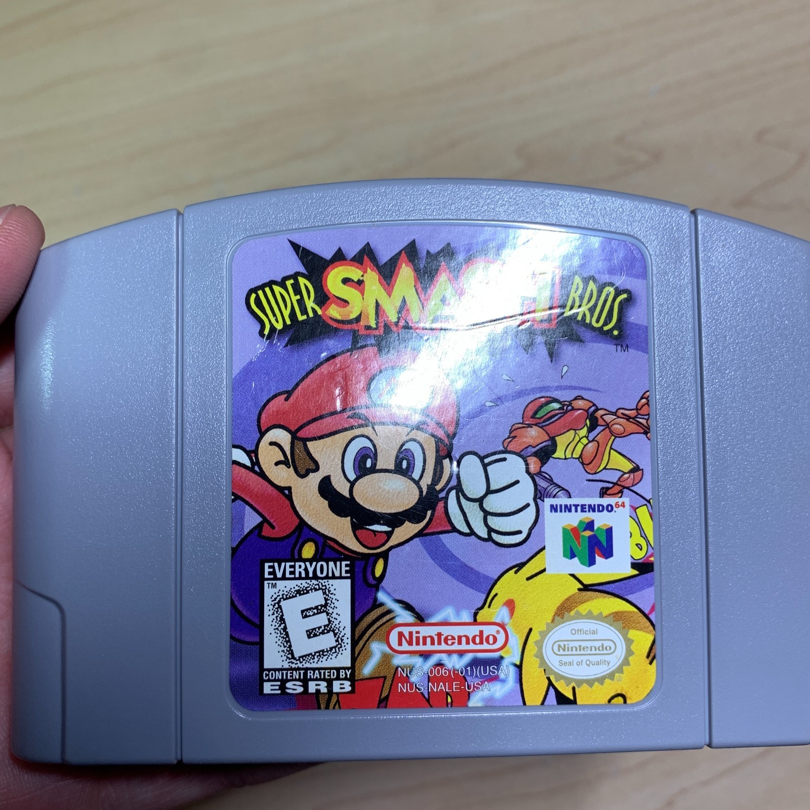 Super Smash Bros Nintendo 64 N64 Authentic 1st Print Cleaned Tested Classic Game