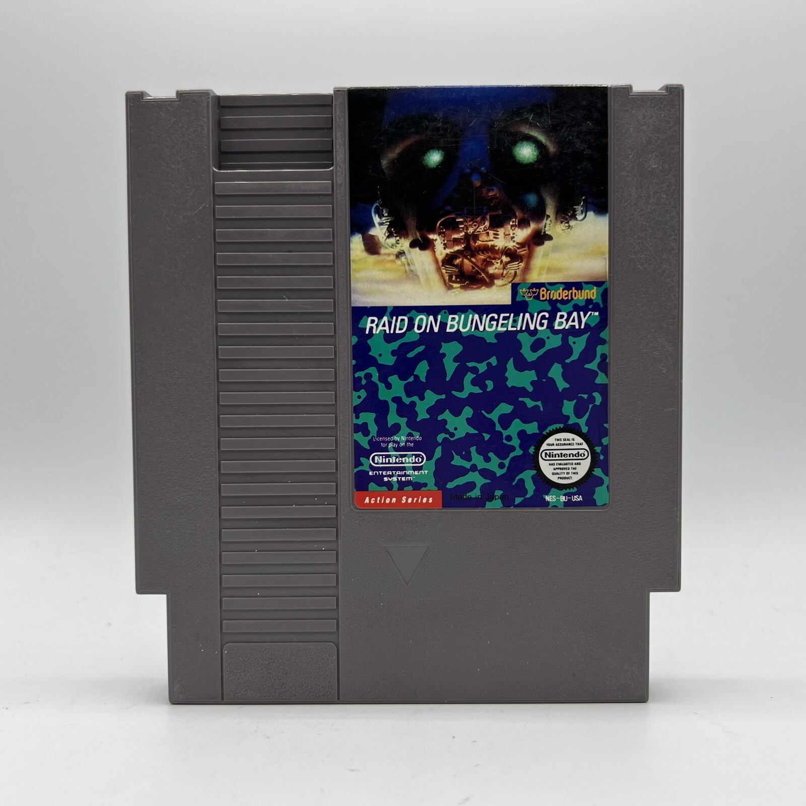 Nintendo NES Raid On Bungeling Bay Authentic Tested & Working Broderbund 1987