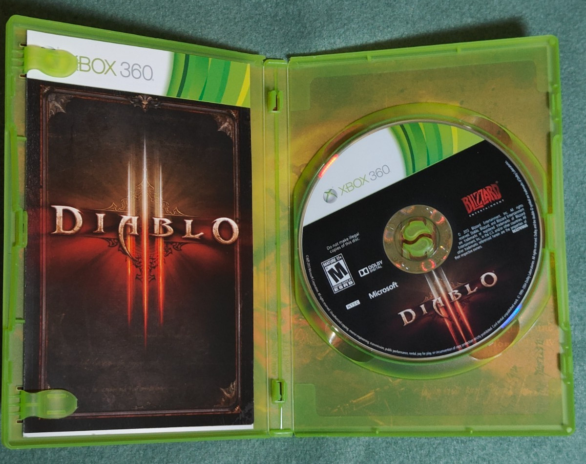 Diablo III Xbox 360 Complete Tested Blizzard