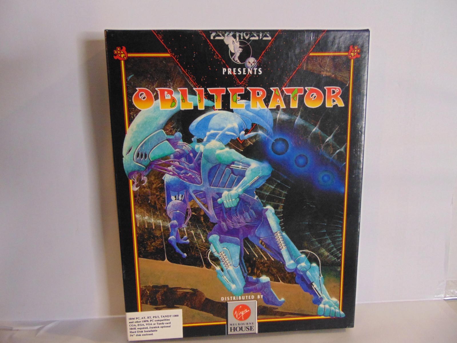 Psygnosis Obliterator 5.25″ for PC vintage video game