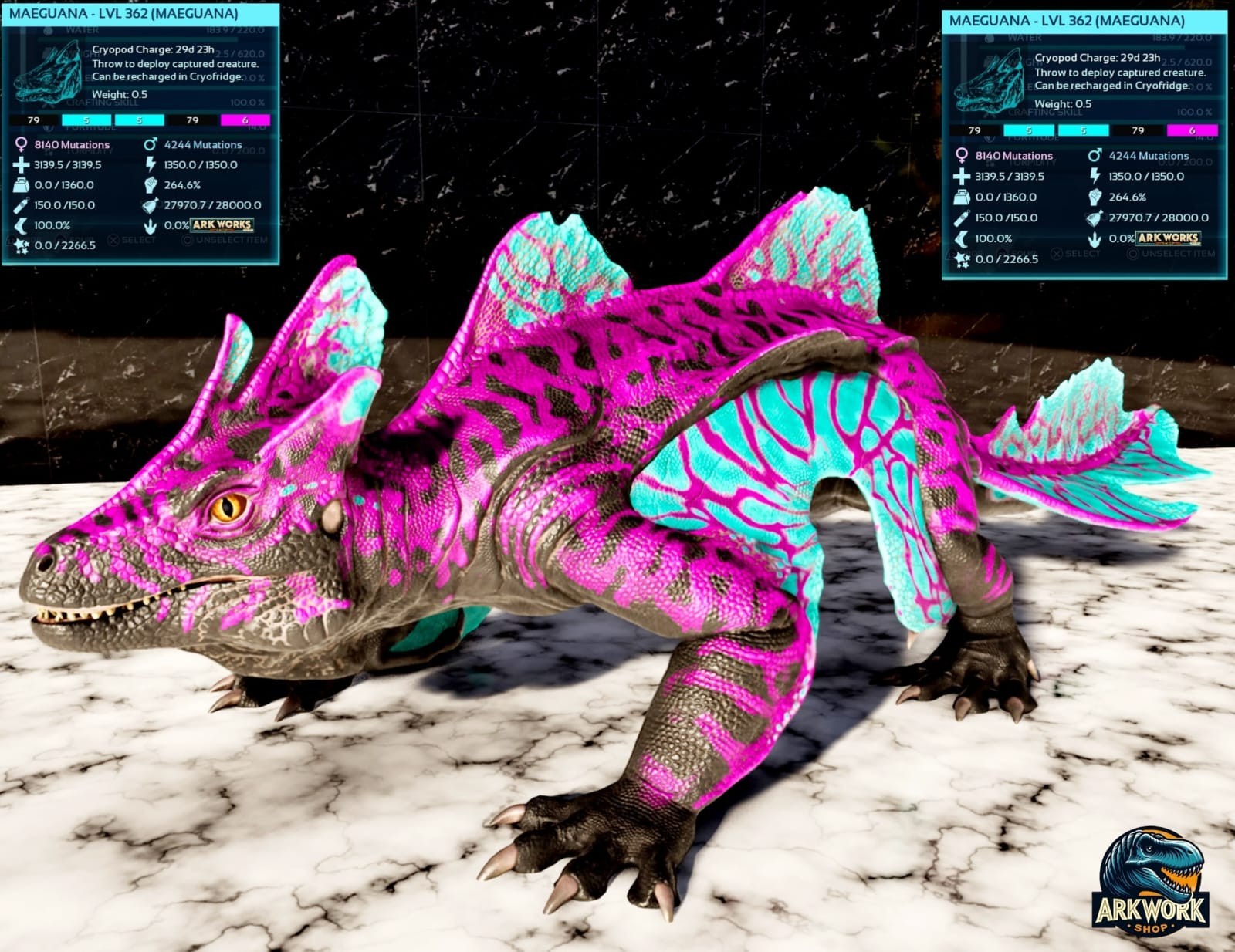 🦖ARK Survival Ascended Galaxy Top Stats PVE PS5/XBOX/PC