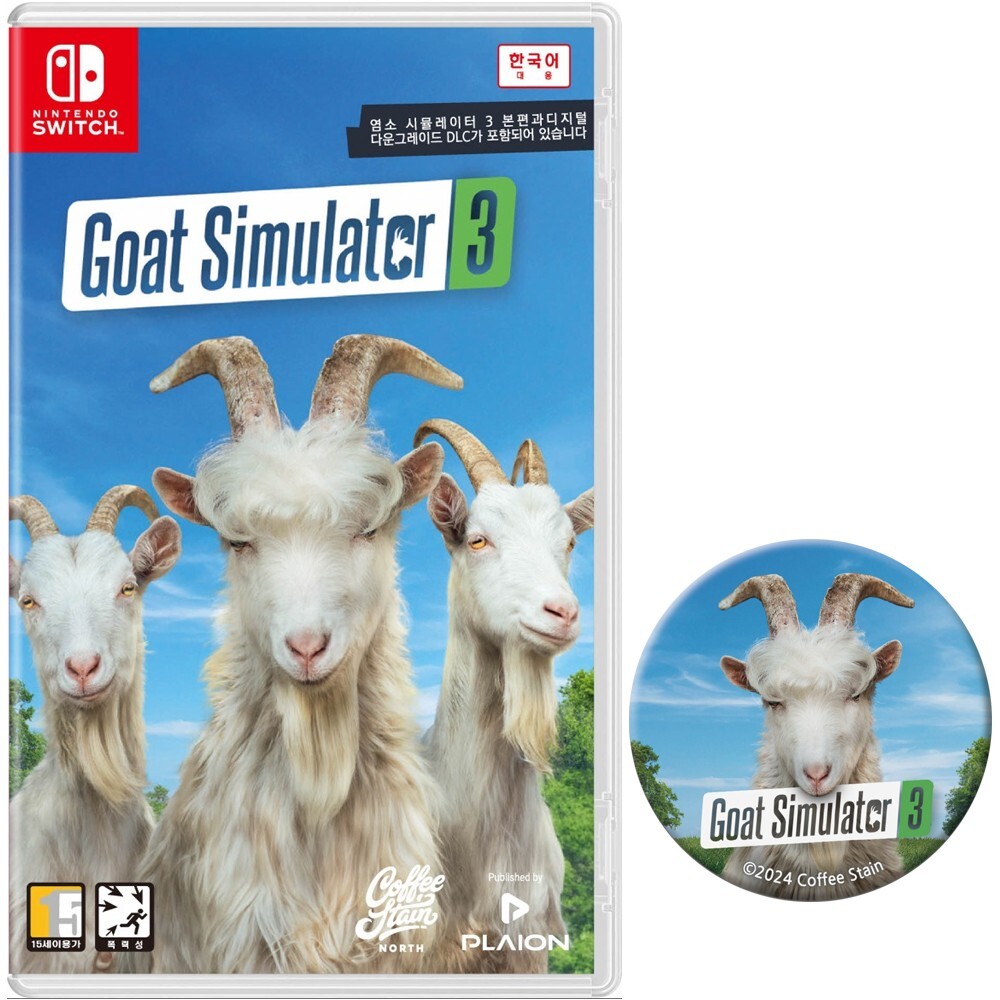 Switch Goat Simulator 3 & Badge Korean English Chinese Multi Language