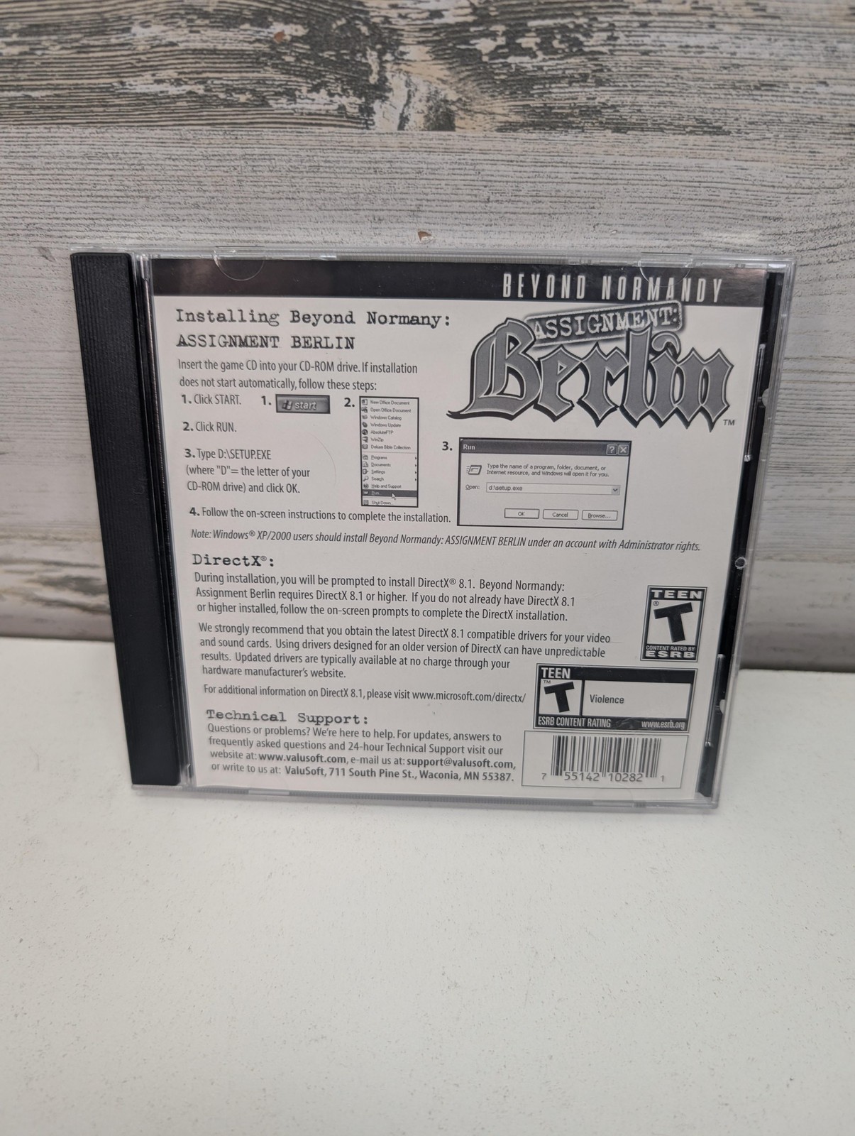 Beyond Normandy Assignment Berlin PC Game ValuSoft NTSC-U/C T Manual Shooter