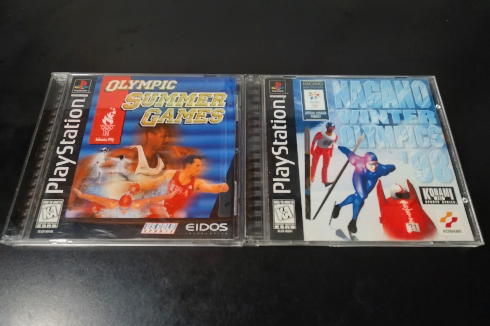 Nagano Winter Olympics ’98 and Olympic Summer Games Atlanta ’98 (PS1, 1998) CIB