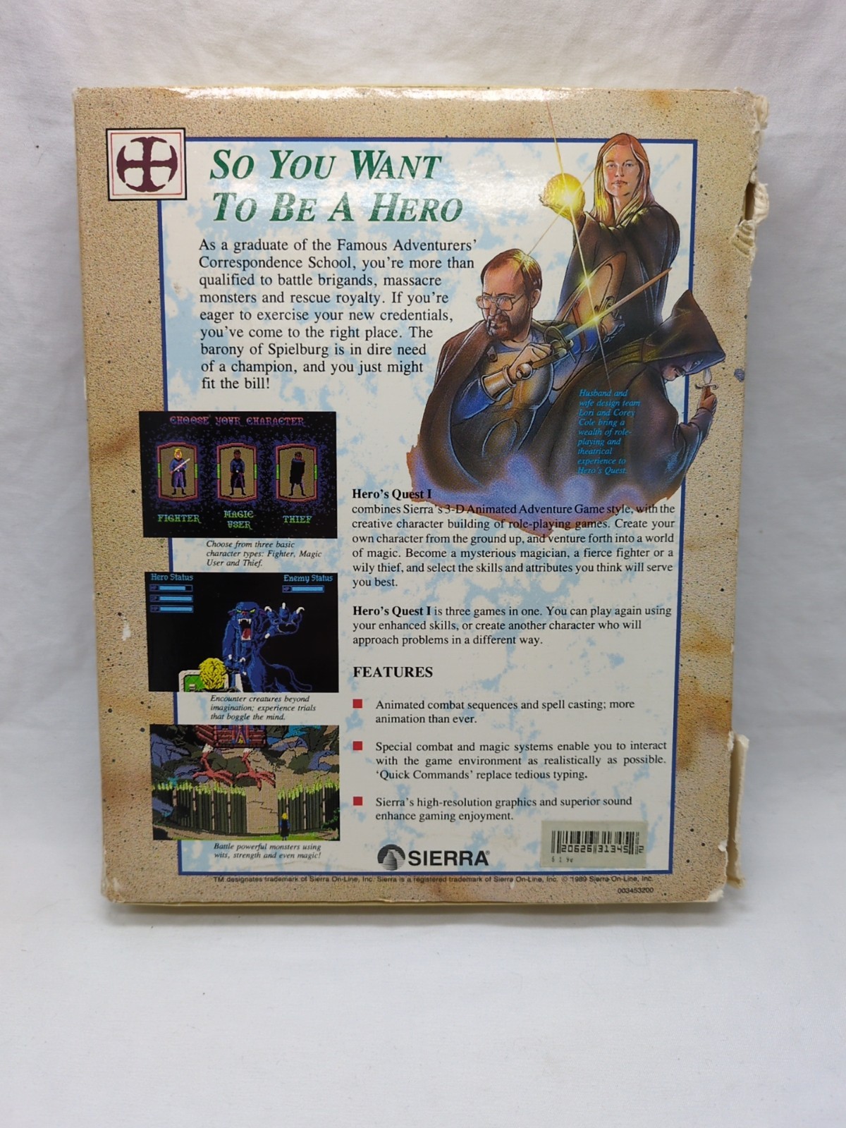 Hero’s Quest A 3-D Animated Fantasy Role-Playing Game