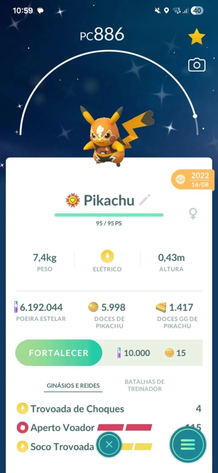Pokémon G0 — Shiny pikachu Libre