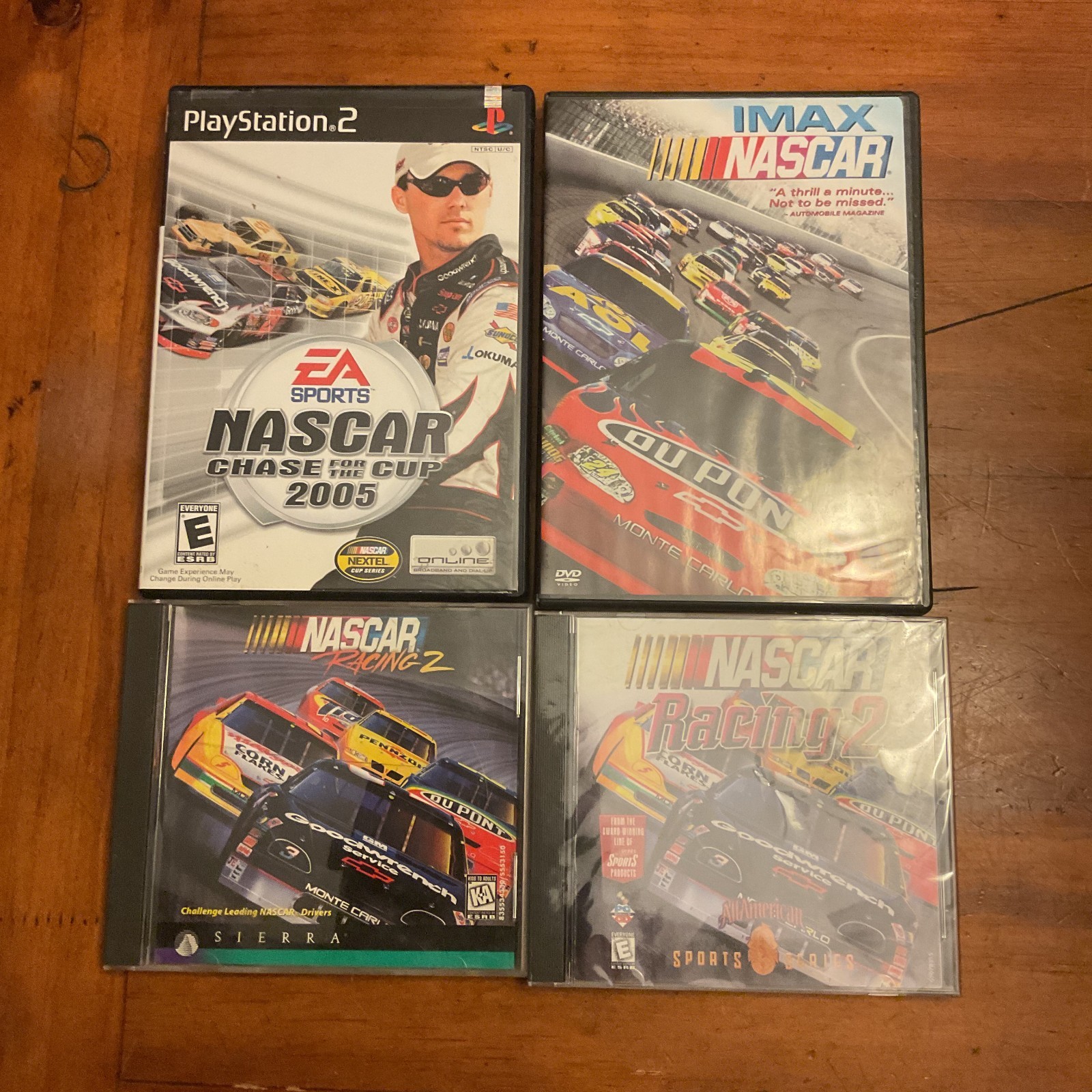 NASCAR Racing Video Games Lot of 4 Mixed Titles