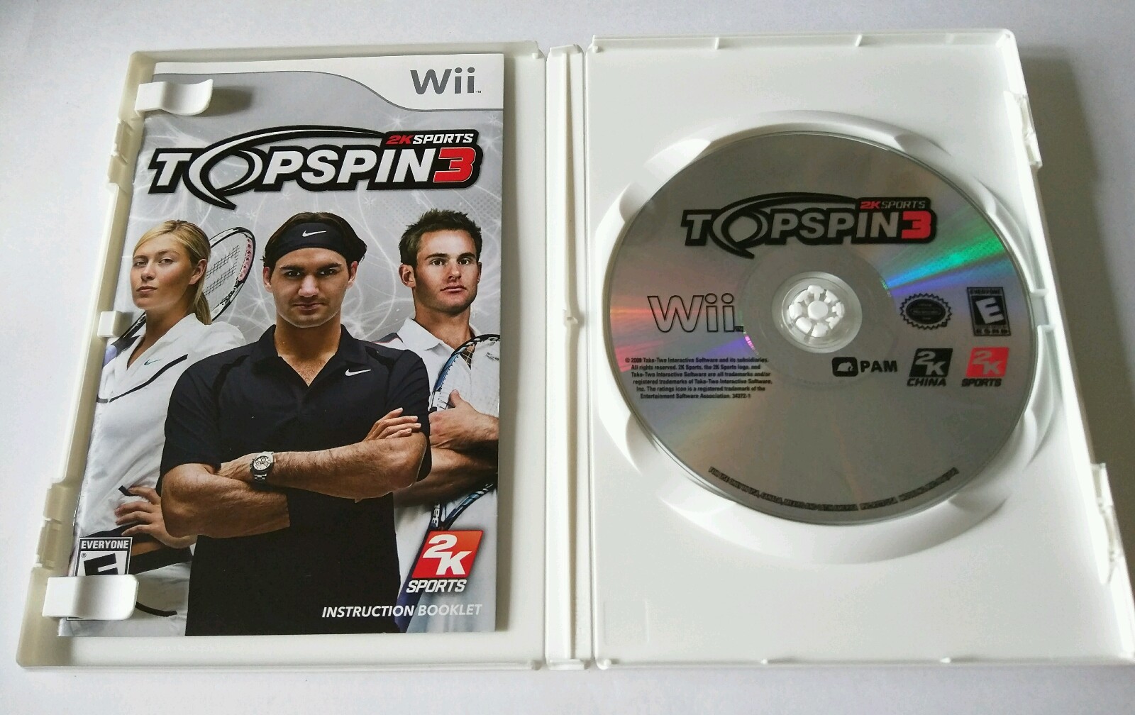 Top Spin 3 (Nintendo Wii, 2008) **COMPLETE** EMBARK ON THE ROAD TO GLORY