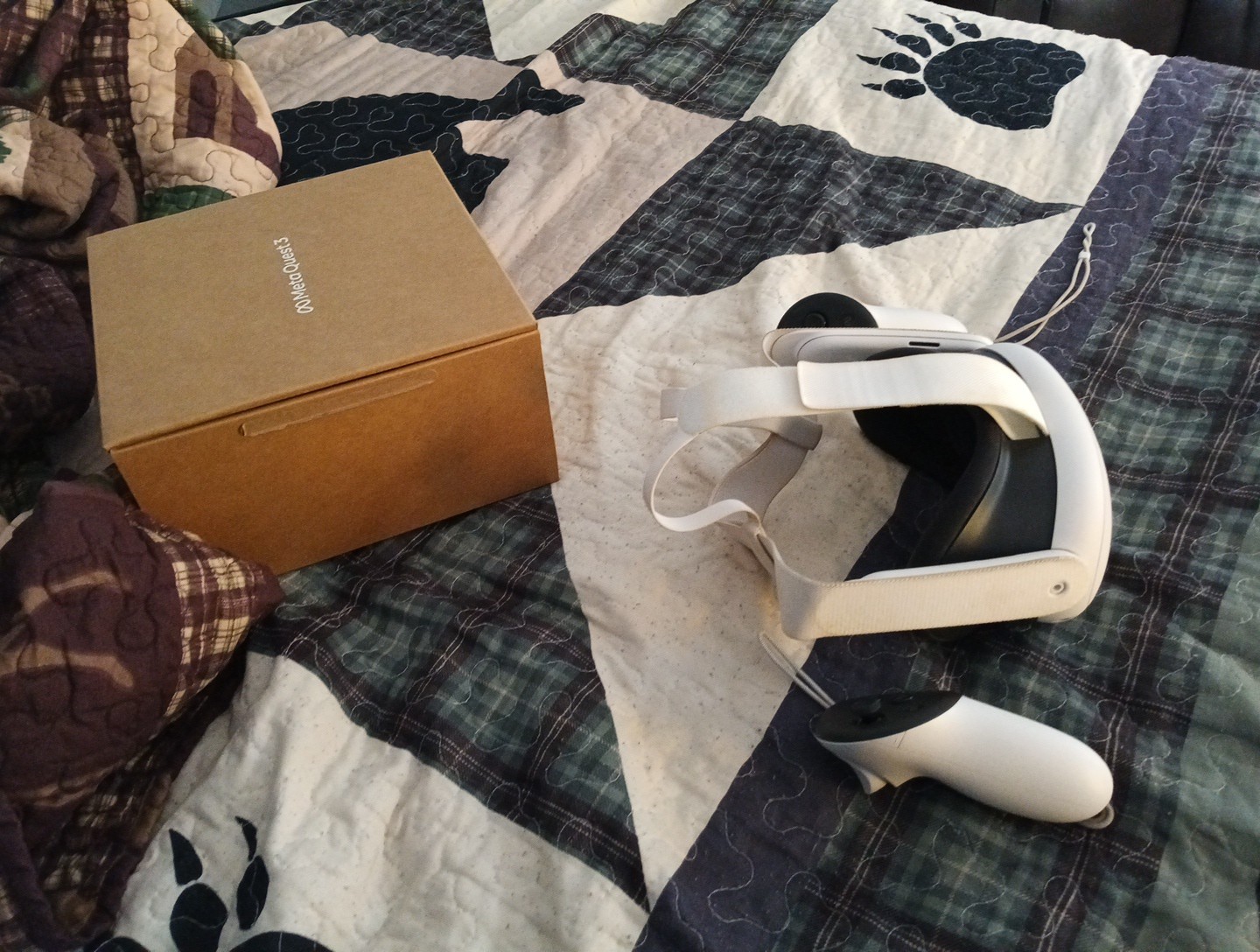 Meta Quest 3 VR Headset White Decent Condition used packaging used (check des)