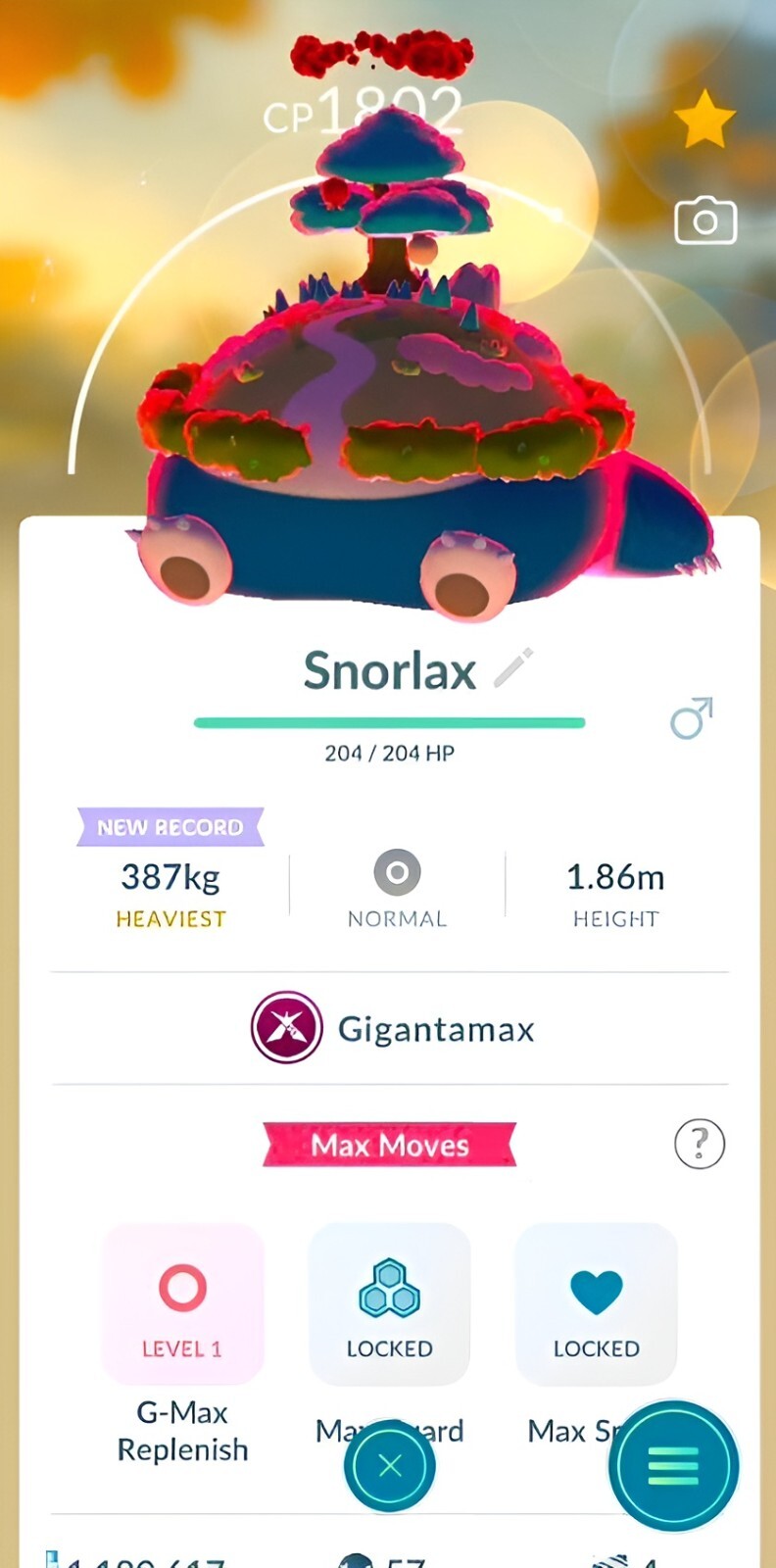 Snorlax Gigantamax | registered or unregistered | Pokemon Trade Go✨