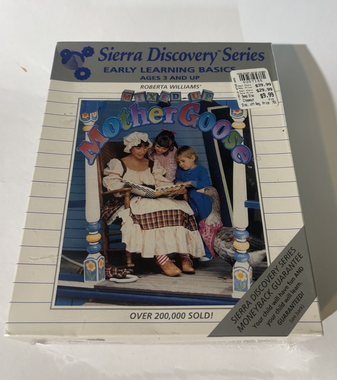 Roberta Williams‘ Mixed-Up Mother Goose, 1991, Big Box, New & Sealed
