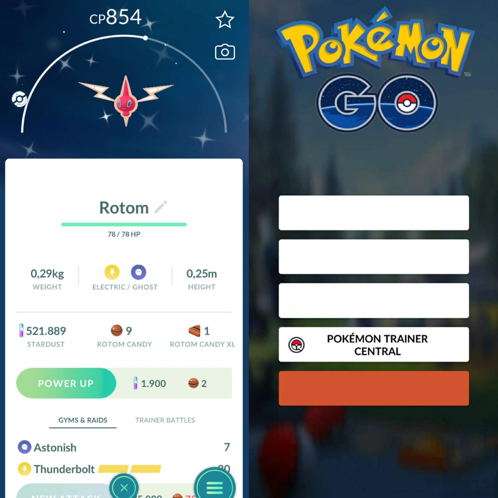 Pokémon Go | Shiny Rotom ✨ Mini PTC 80k Stardusts or Trade
