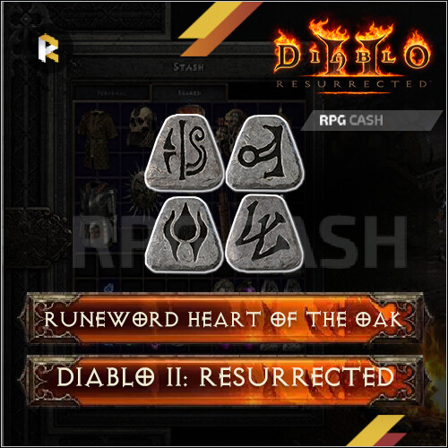 HOTO Heart of the Oak – Complete Runewords – Diablo 2 Resurrected D2R