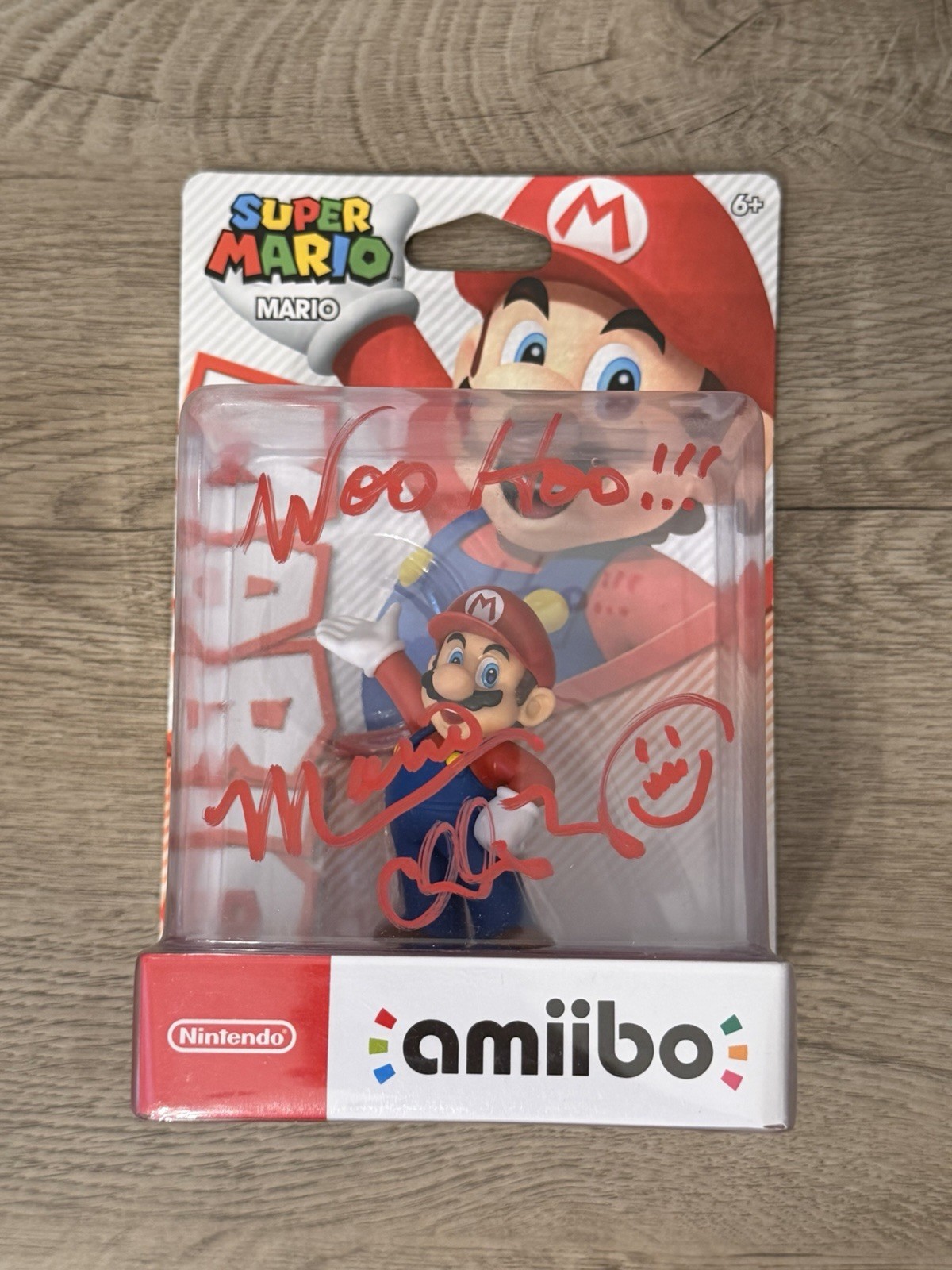 Super Mario Series Amiibo Nintendo Figure New Factory Signed By CHARLES MARTINET