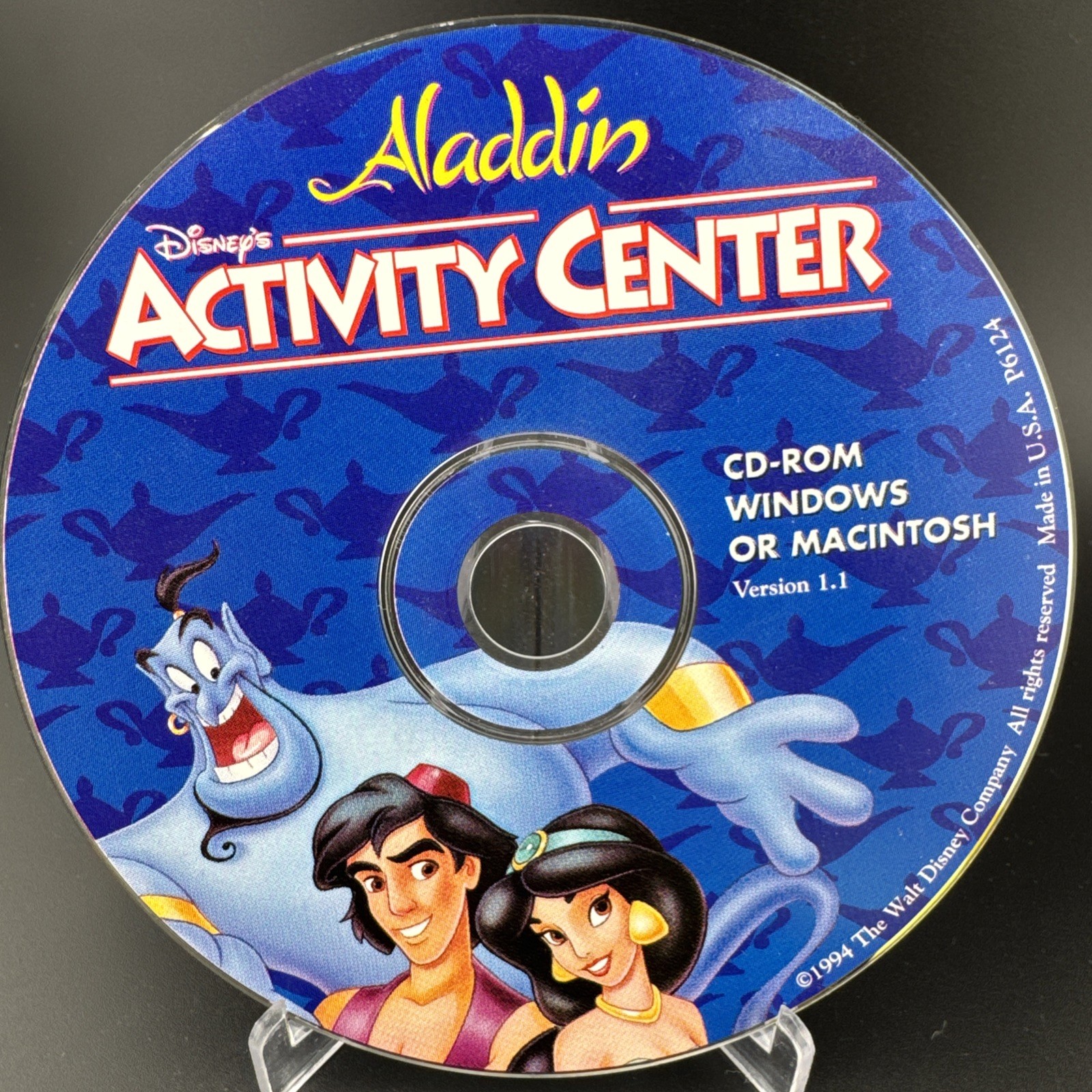 Disney’s Aladdin Activity Center PC CD-ROM Windows / MAC Interactive Game 1994
