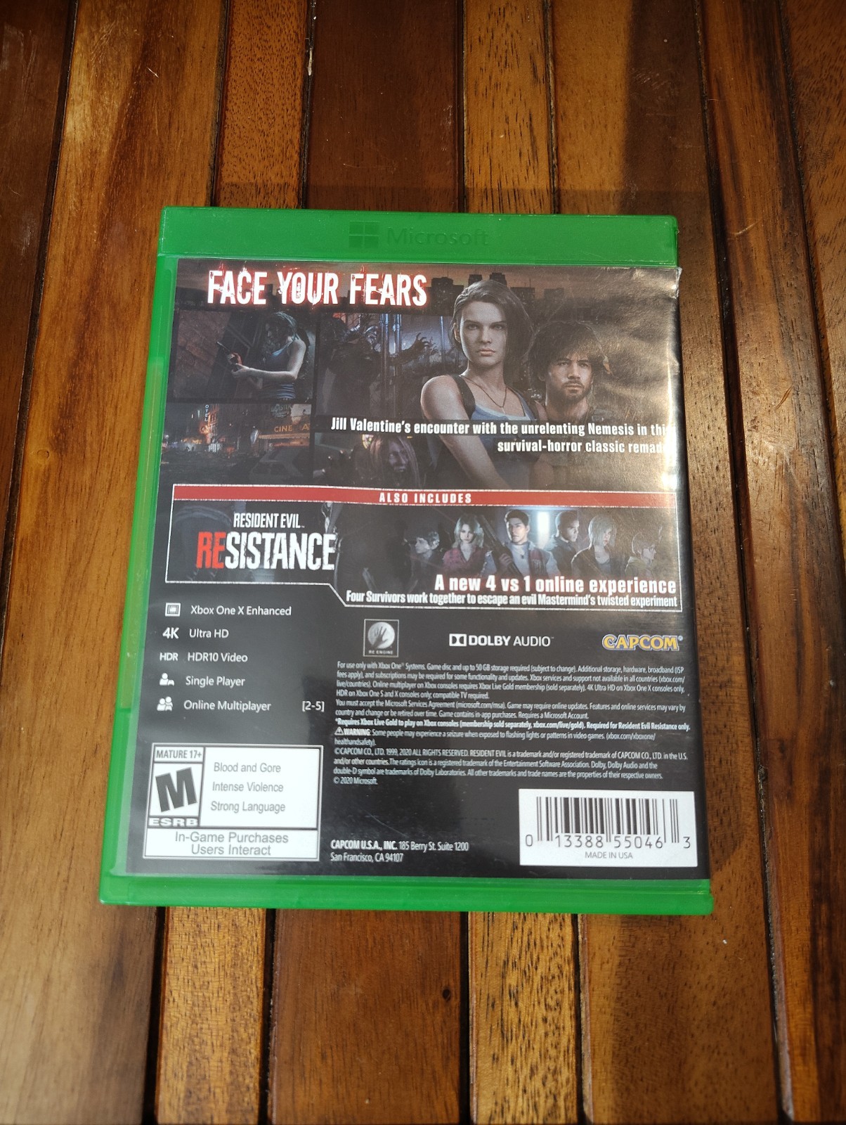 Resident Evil 3 Remake (Microsoft Xbox One) Tested & Working