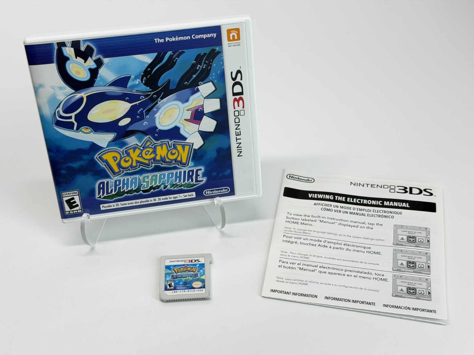 Pokemon: Alpha Sapphire (Nintendo 3DS) Complete & Tested