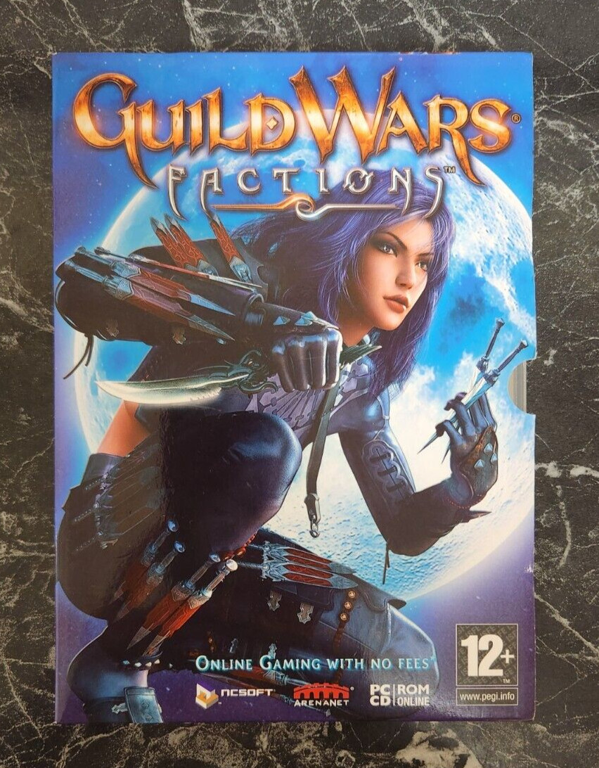 Vintage PC RPG Games Guild Wars & Factions CD Rom Role Playing Game 2006-07 VGC