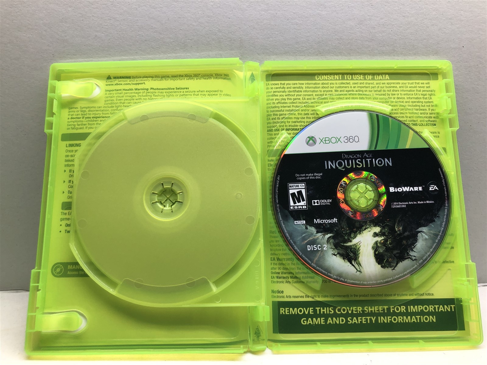 Dragon Age: Inquisition (Xbox 360, 2014) Complete Tested Working – Free Ship